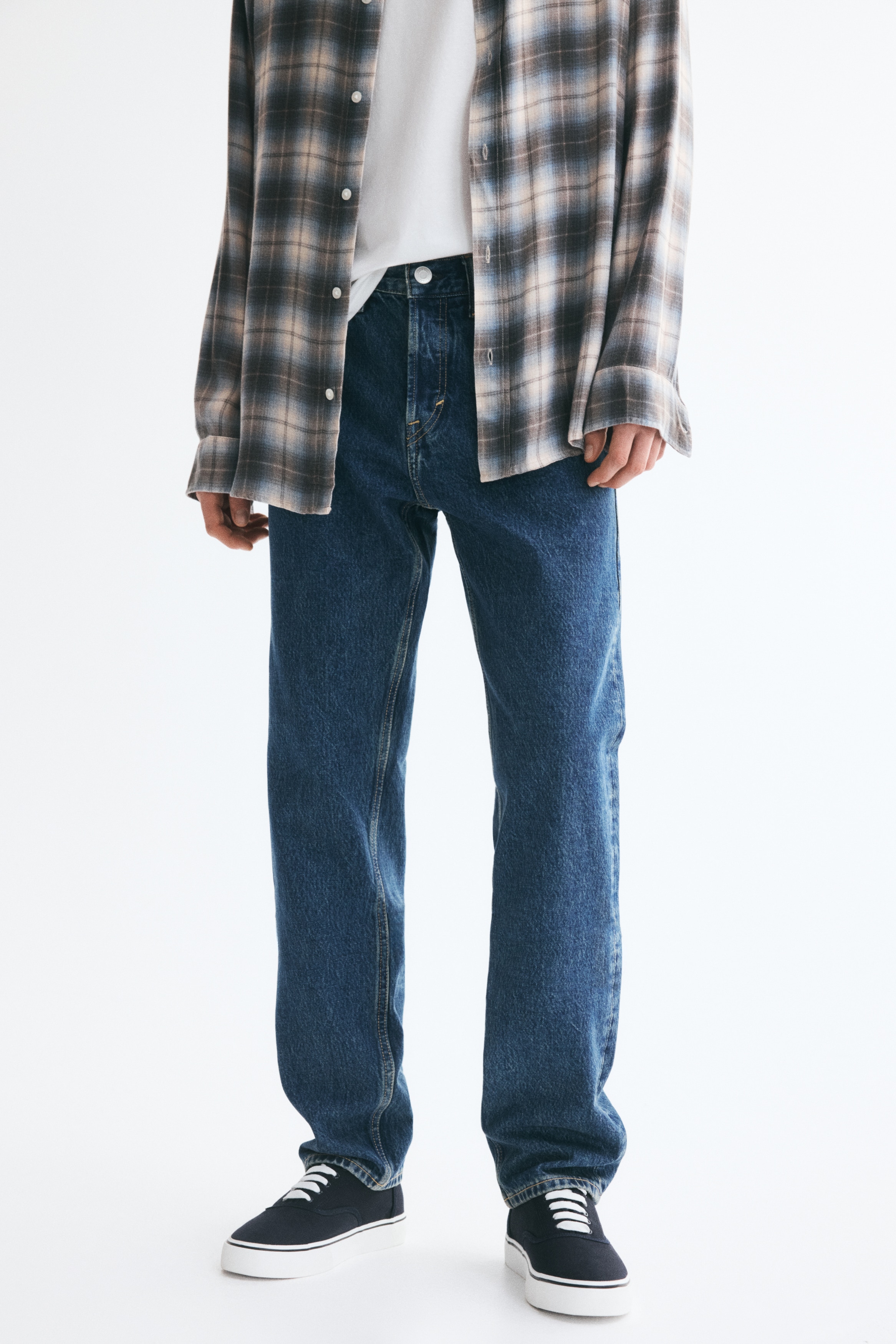 メンズレギュラーデニム | ストレッチ&テーパード | H&M JP