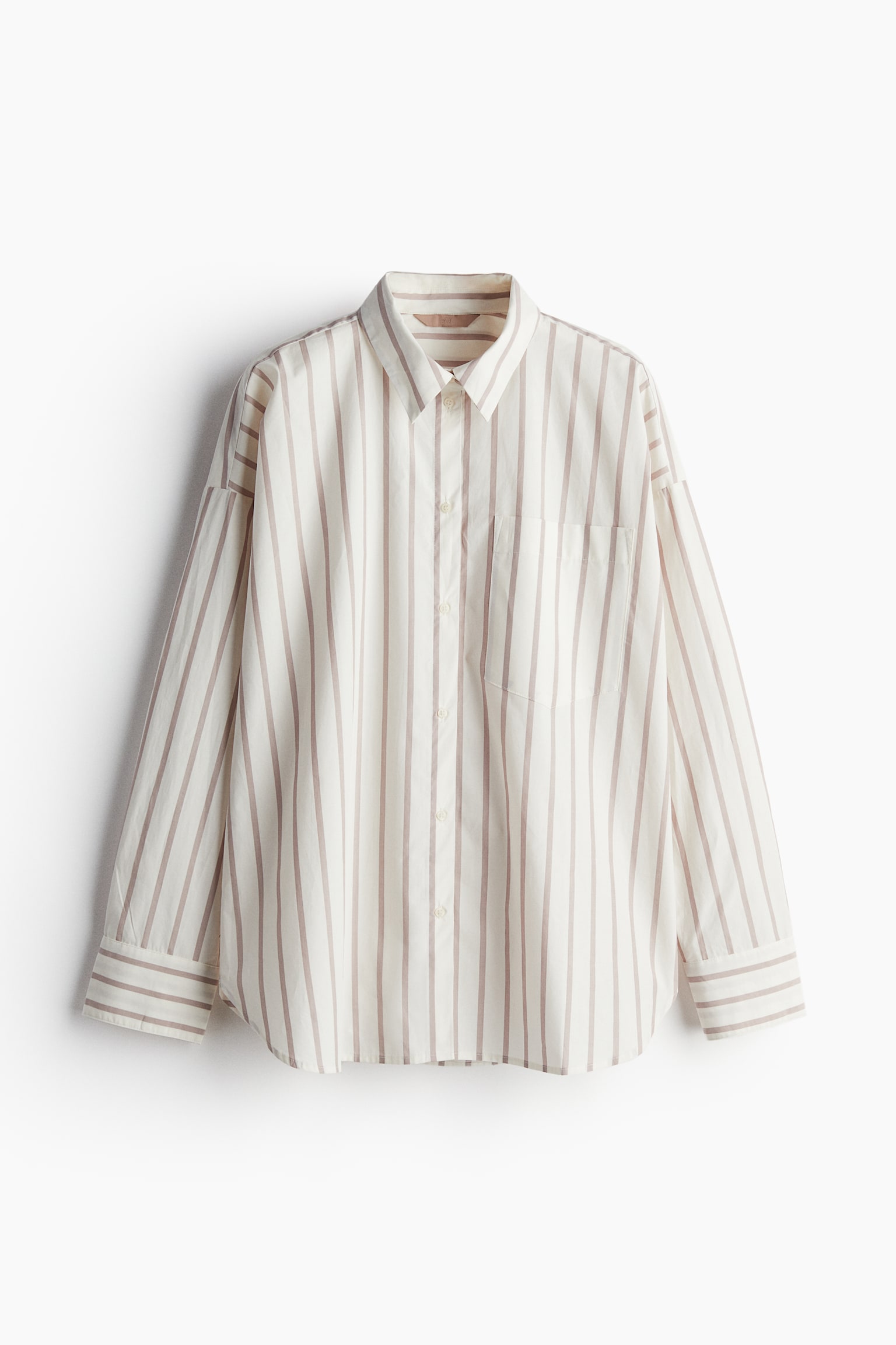 Cotton shirt - White/Striped/Dusty blue/Striped - 2