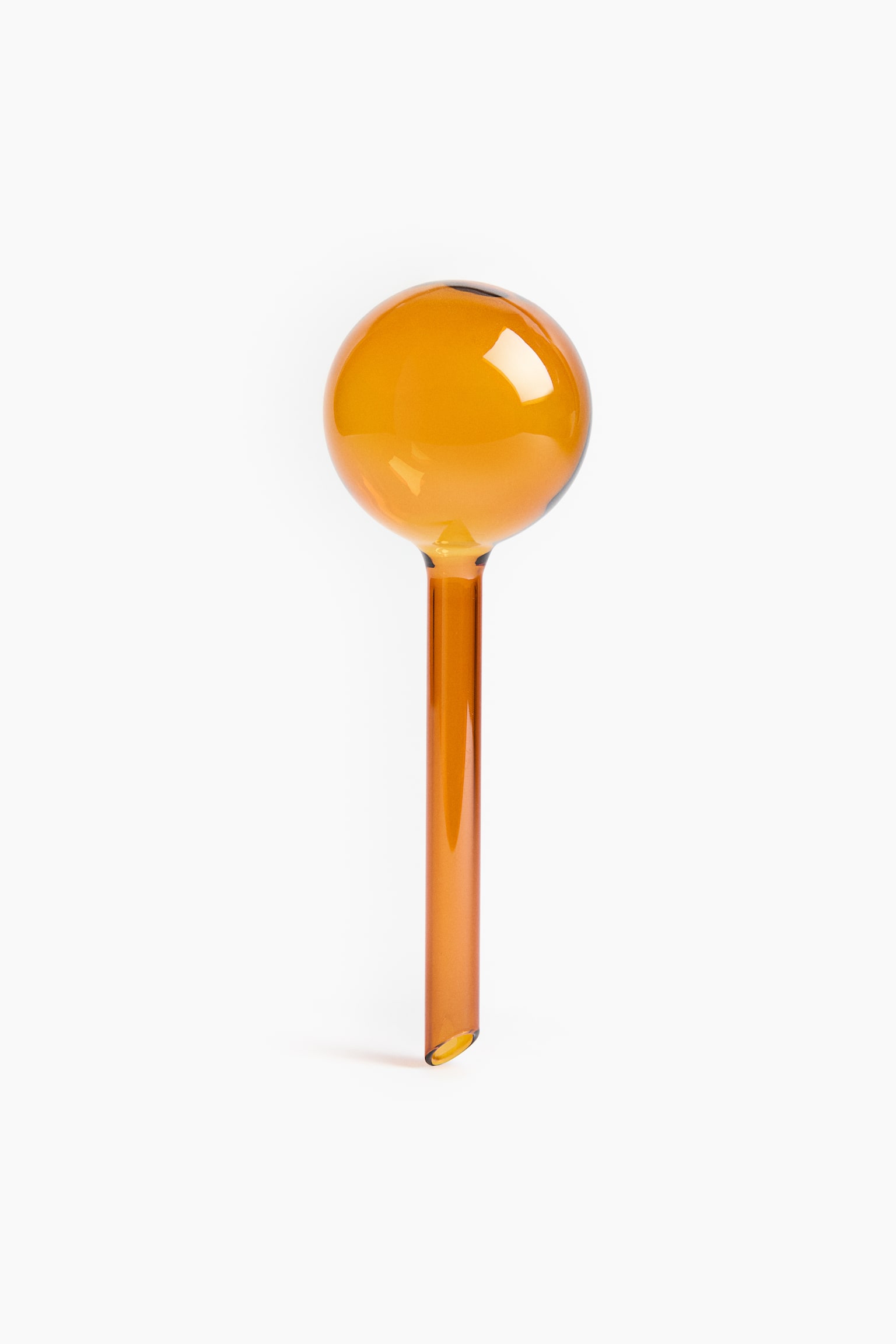 Small Self-Watering Glass Globe - Amber-colored
