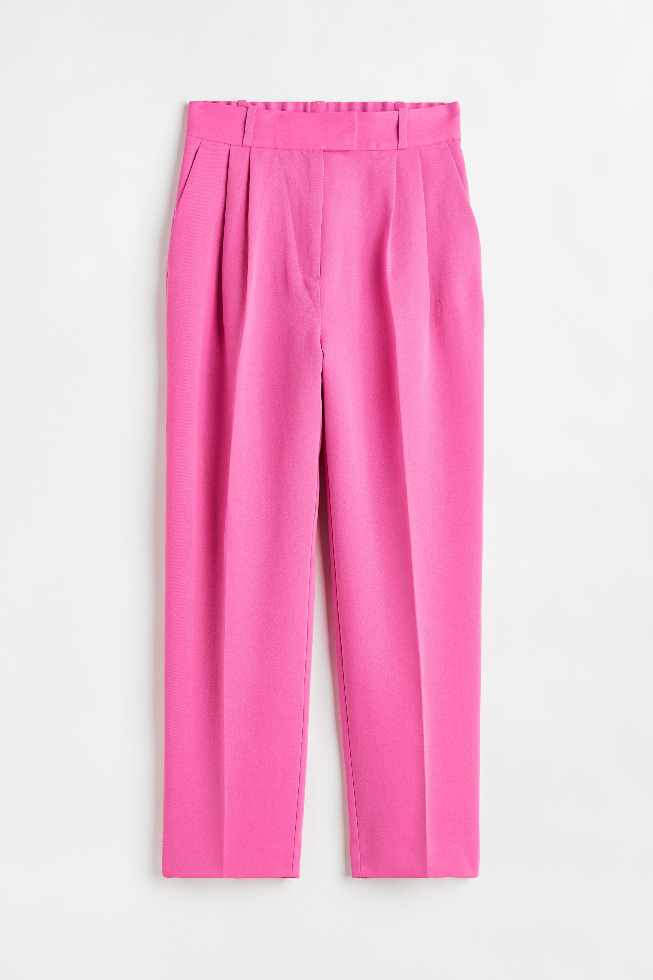 Ankle-length trousers - High waist - Ankle length - Pink - Ladies | H&M GB