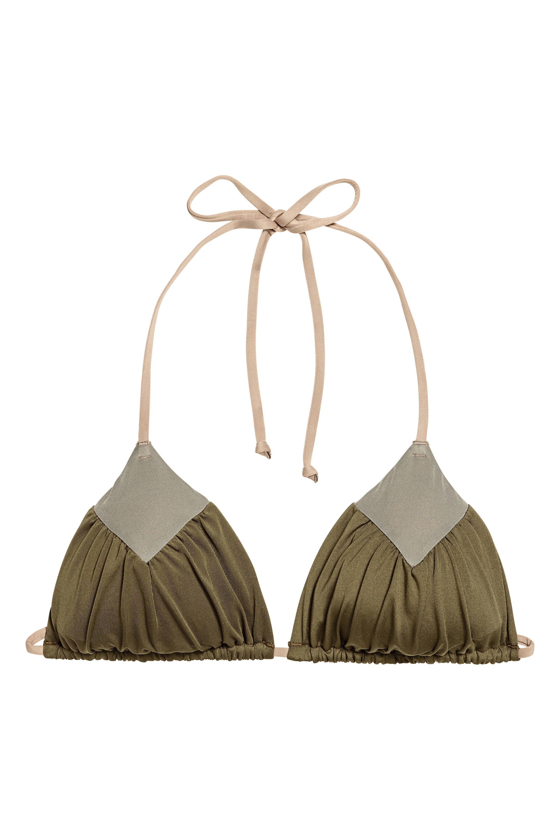 Grotere afbeelding bekijken: Triangelbikinitop - Kakigroen - DAMES | H&M NL 1