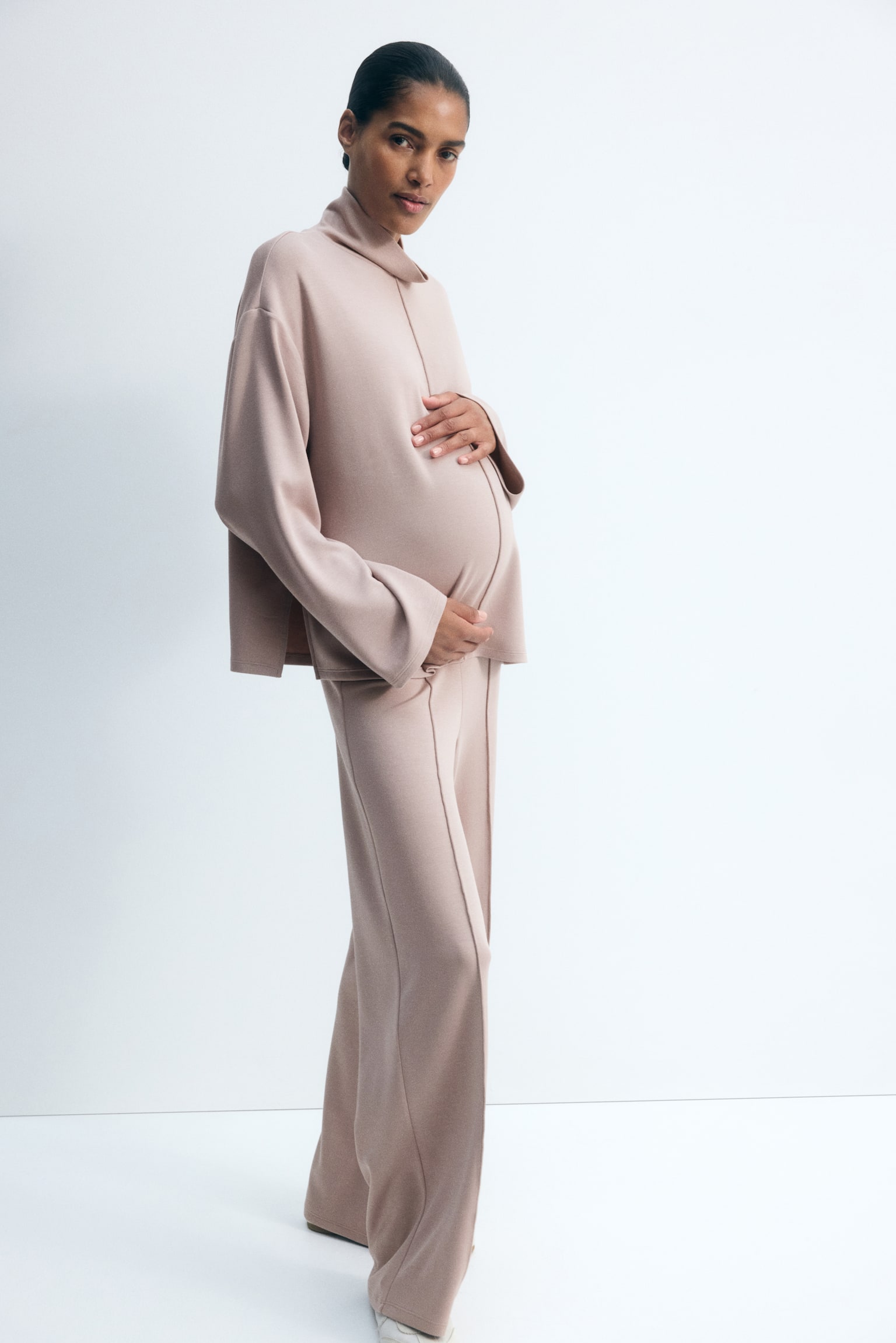 Женский комплект H&M Mama 2-Piece Tunic and Pants Set, цвет: Светлый серо-коричневый — фото 3