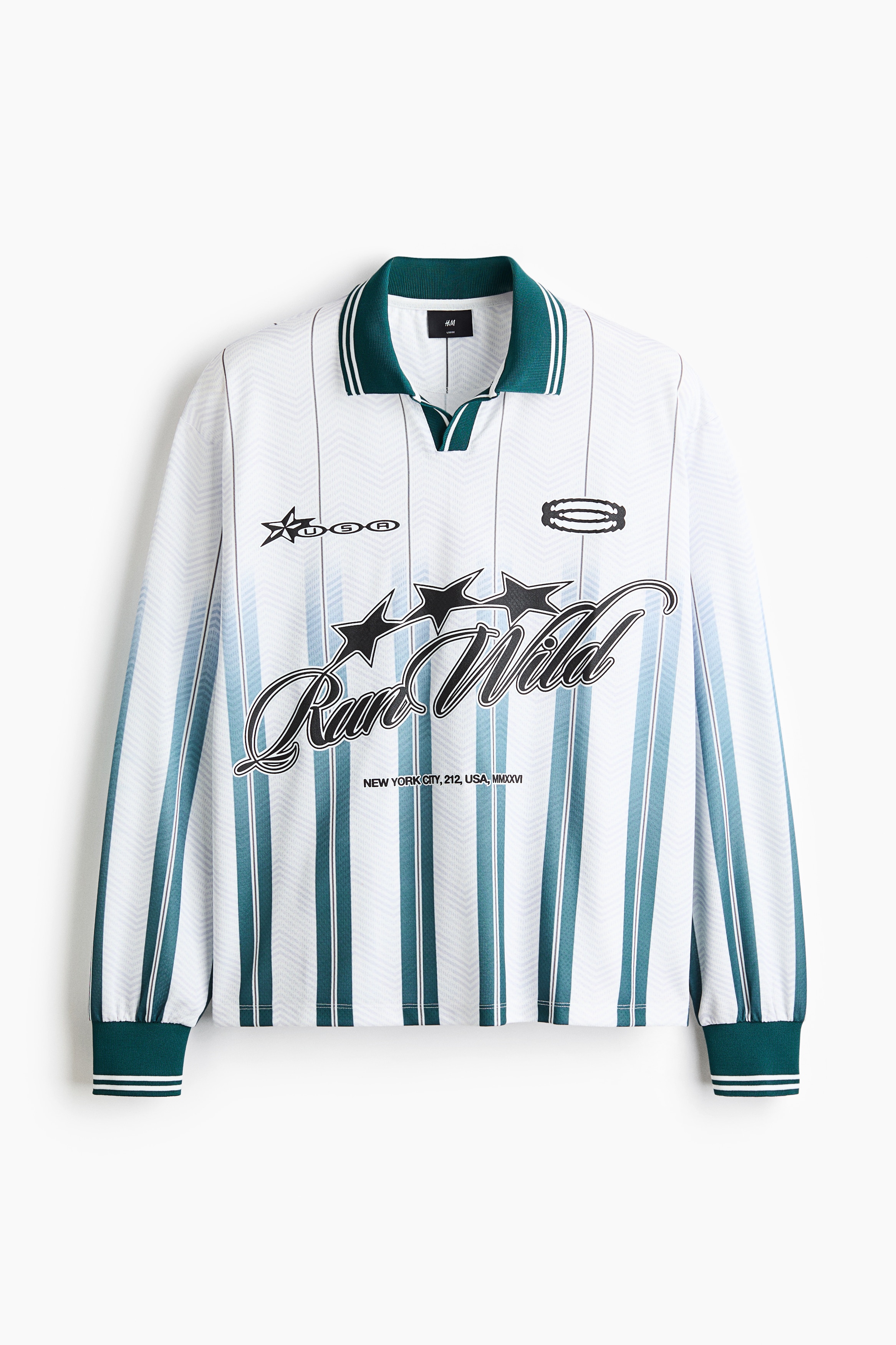 Majica za fudbal Loose Fit - Bela/Run Wild