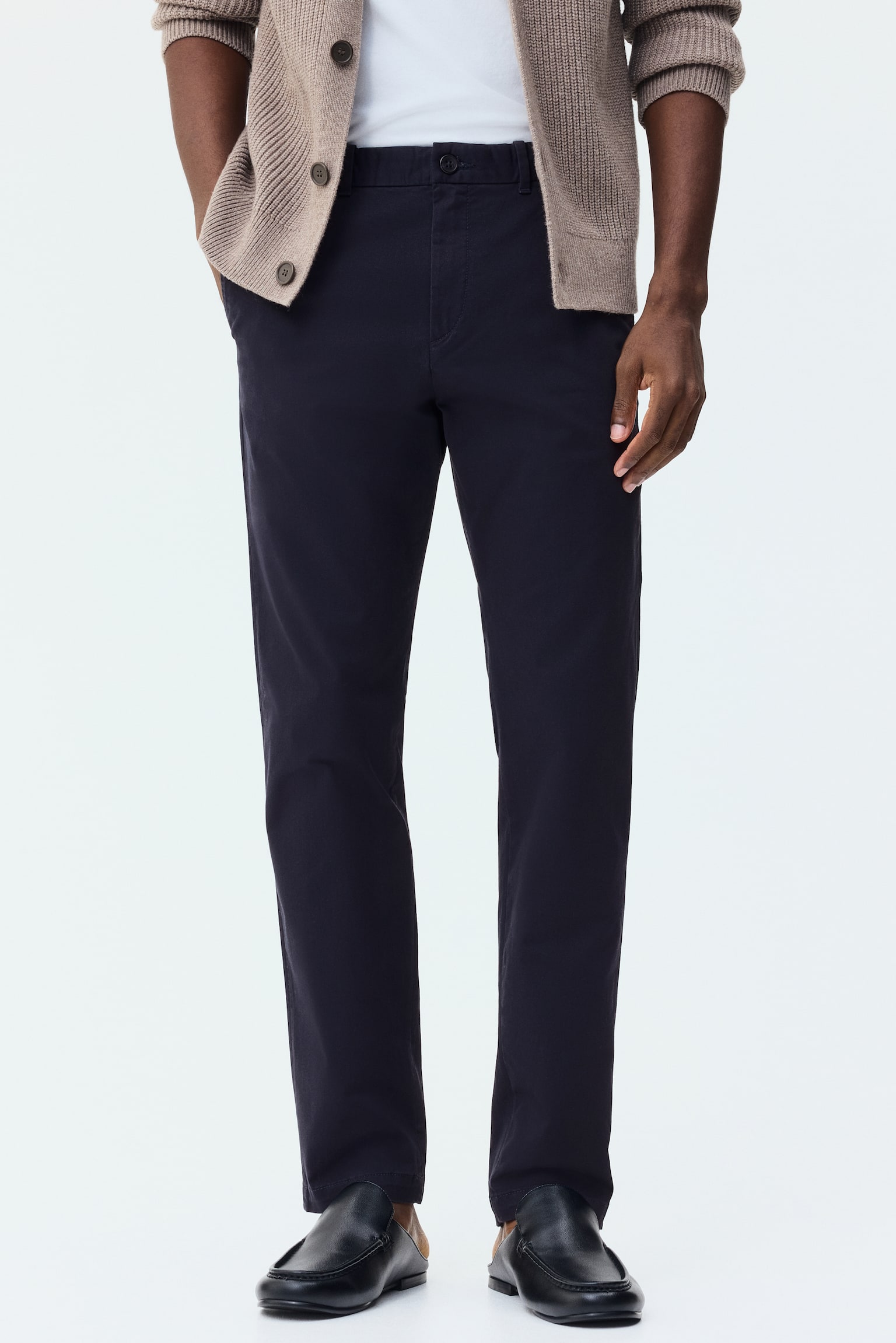 Chinos i bomuld Slim Fit - Mørkeblå/Mørk beige/Lys beige - 5