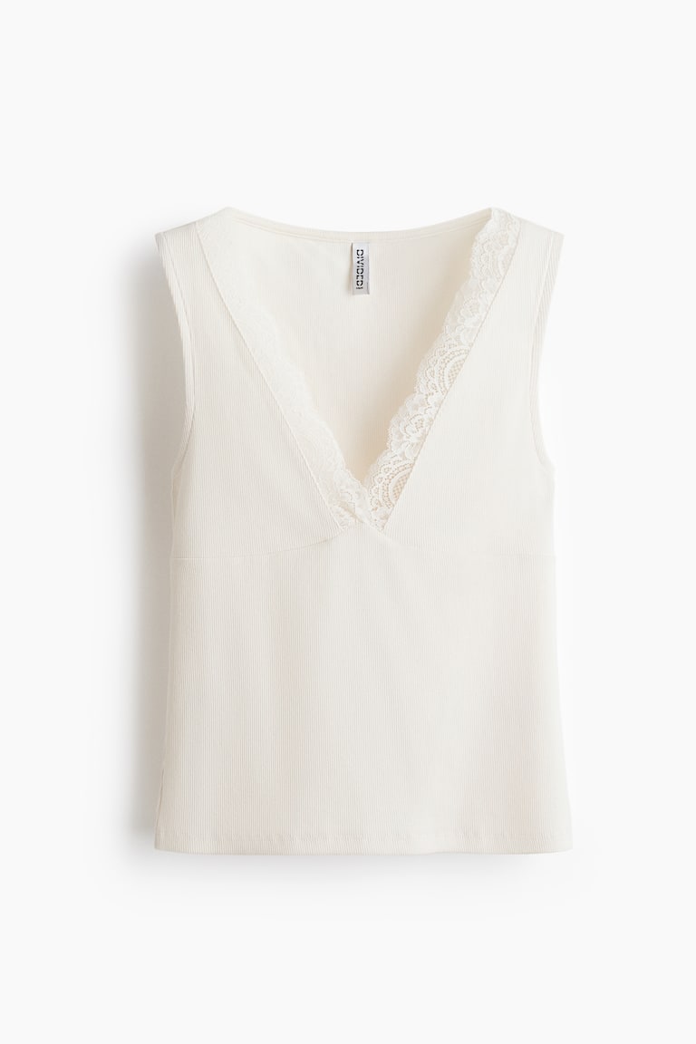 Bluza bez rukava s ukrasnom čipkom
