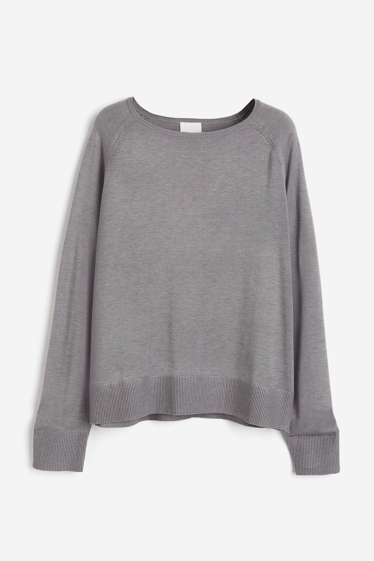 Fine-knit jumper - Grey/Cream/Black striped/Dark grey marl/Camel/Black/Red - 2