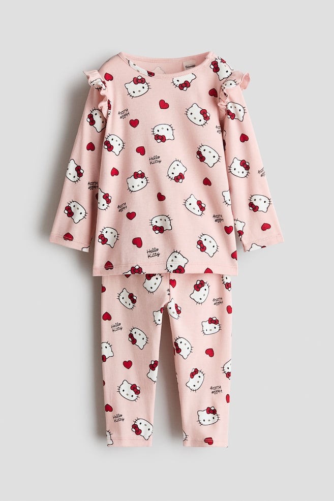 Bedruckter Pyjama - Hellrosa/Hello Kitty - 1