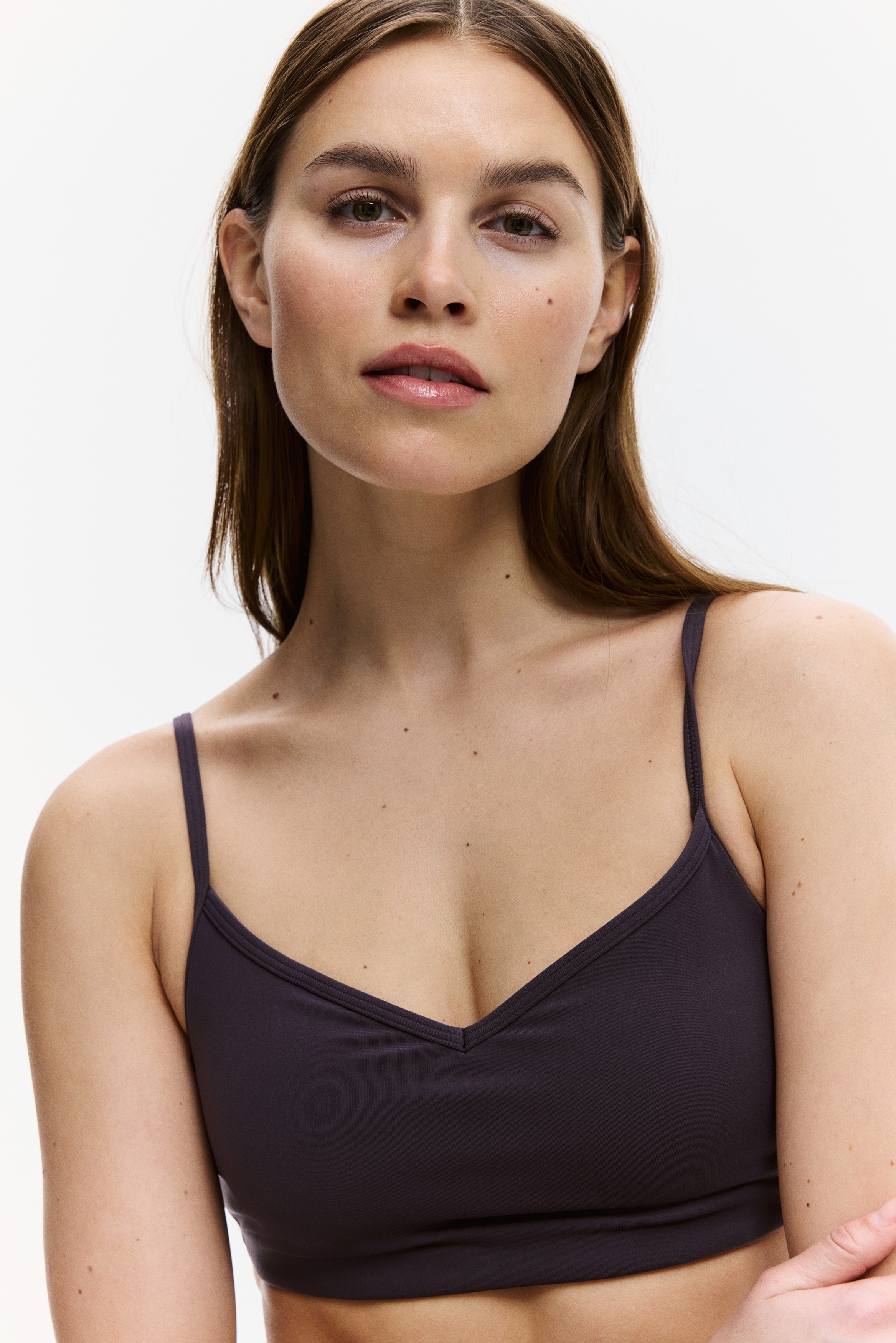 SoftMove™中度支撐運動內衣 - 梅紫色