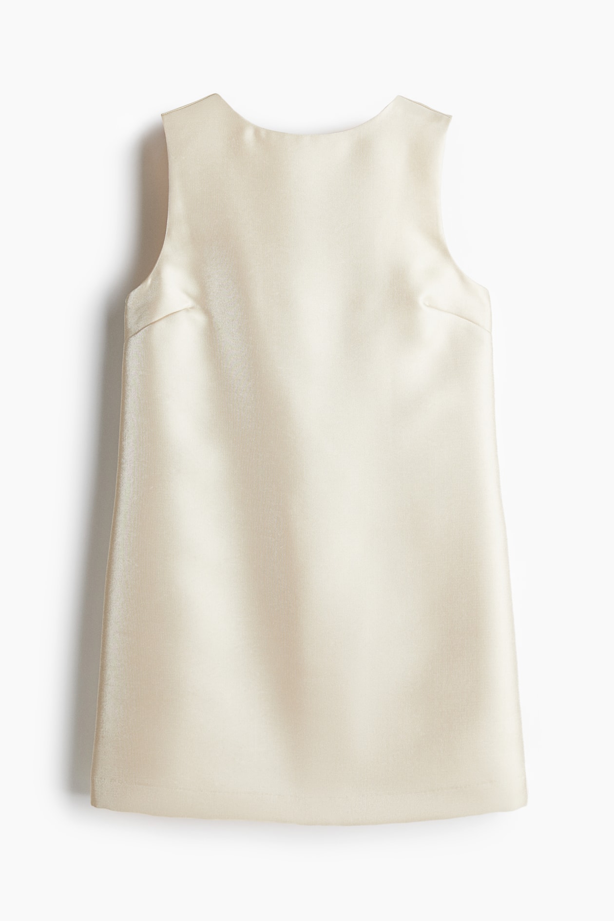 Bow-detail sleeveless dress - Light beige - Ladies | H&M GB