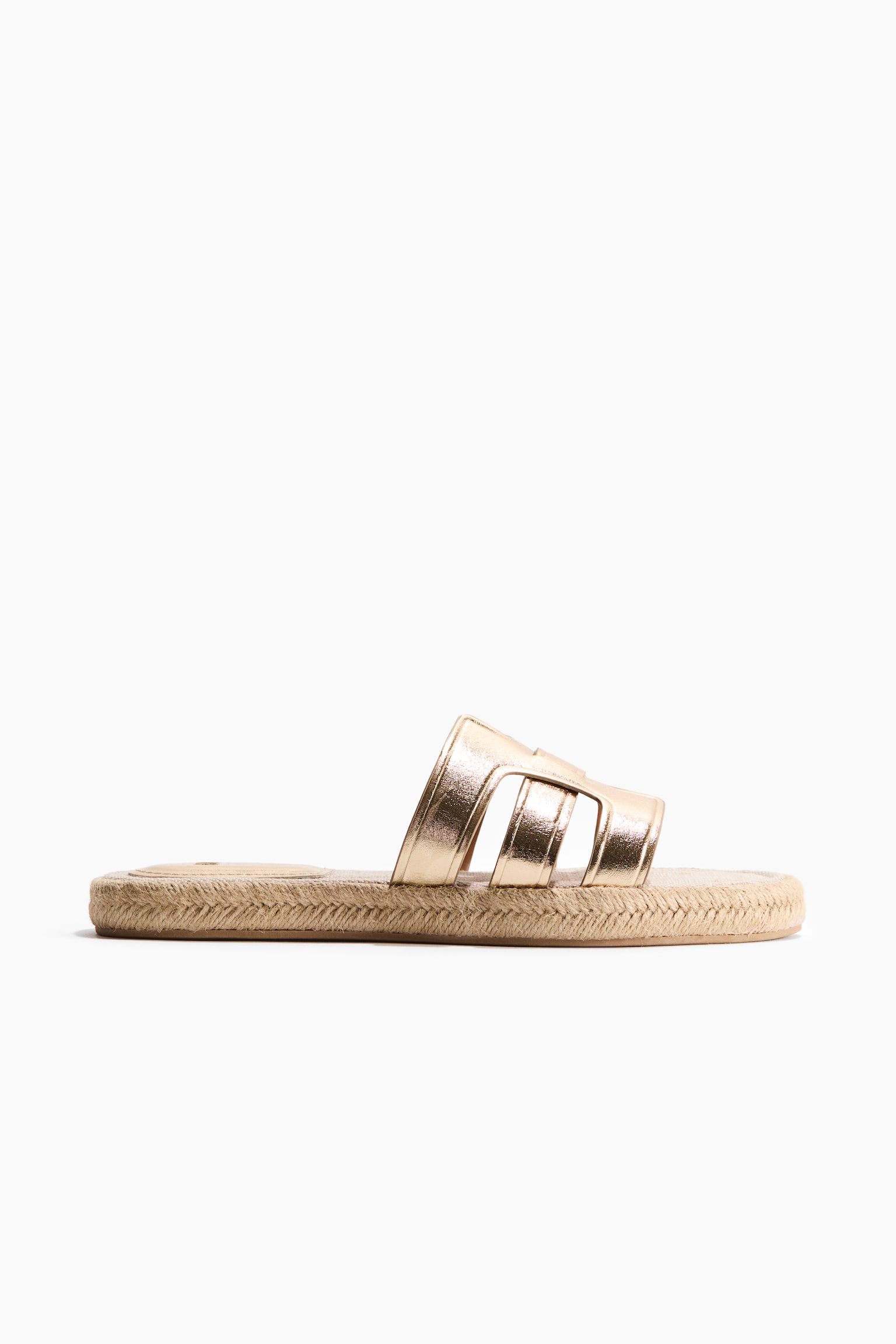 Espadrille sandals - Gold-coloured/Dark brown/Black - 3