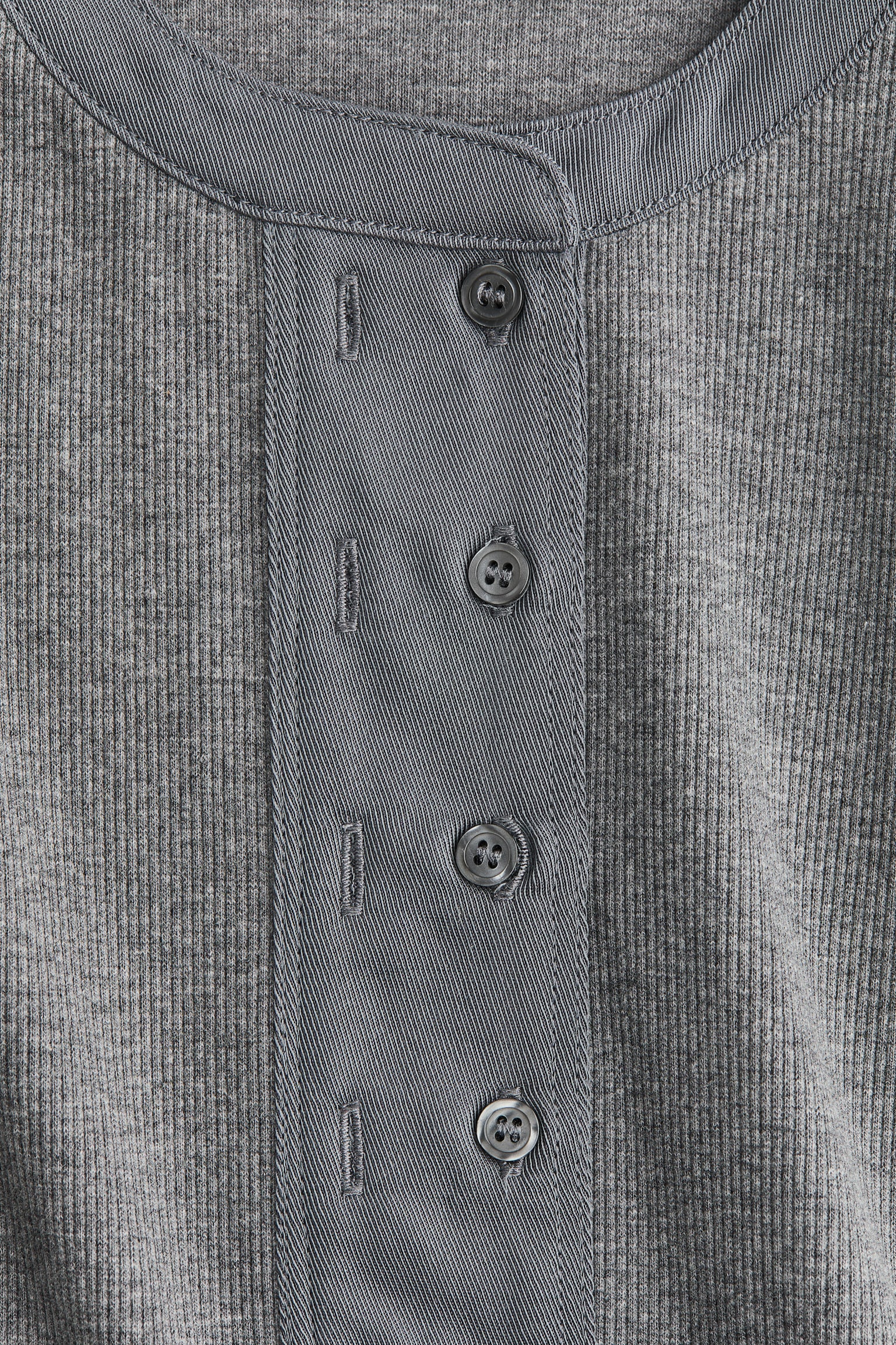 Ribbed vest top - Grey marl/Light khaki green - 5