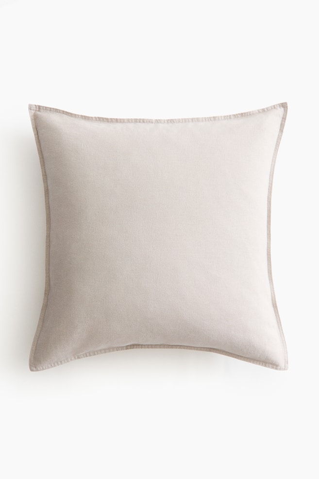 Linen-blend Cushion Cover - Light taupe/Dark brown/Light beige/Dark gray/Light dusty pink/Dark khaki green - 1