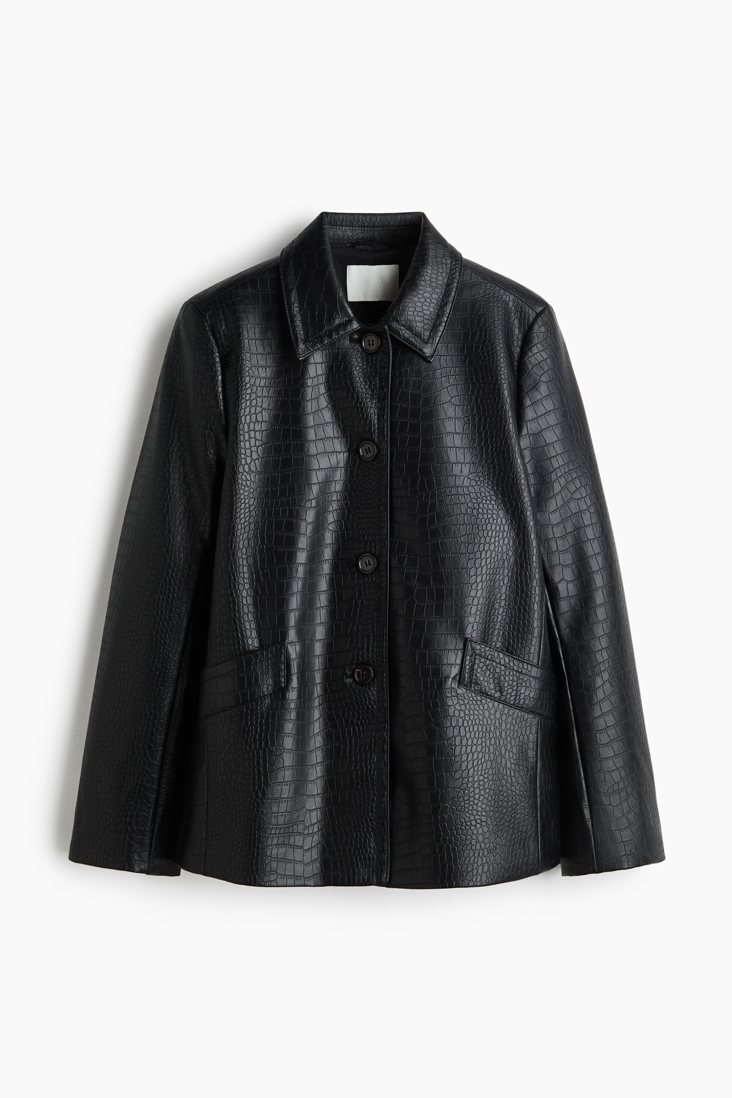 Coated jacket - Black