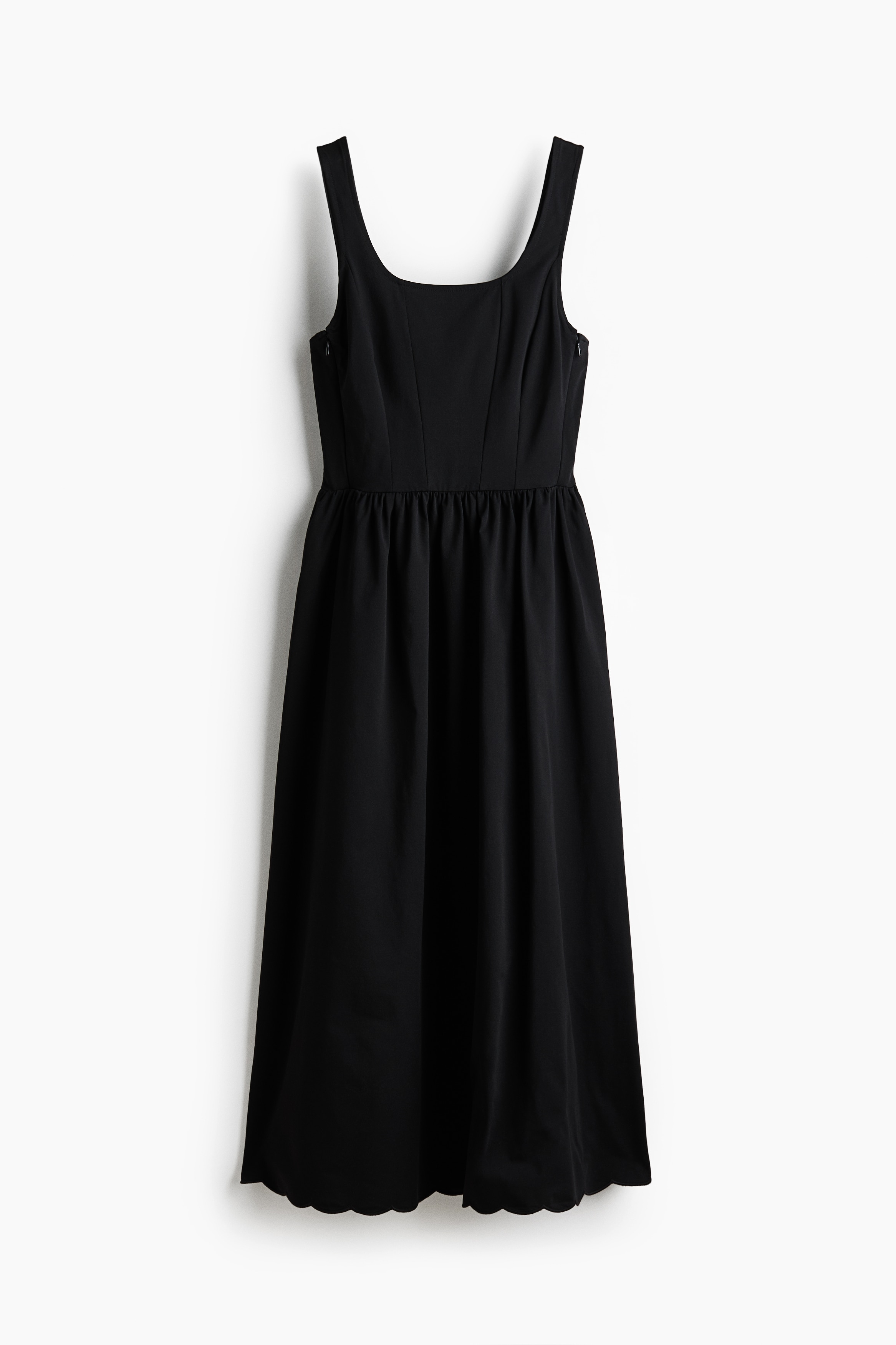 MAMA Flared-Skirt Nursing Dress - Black