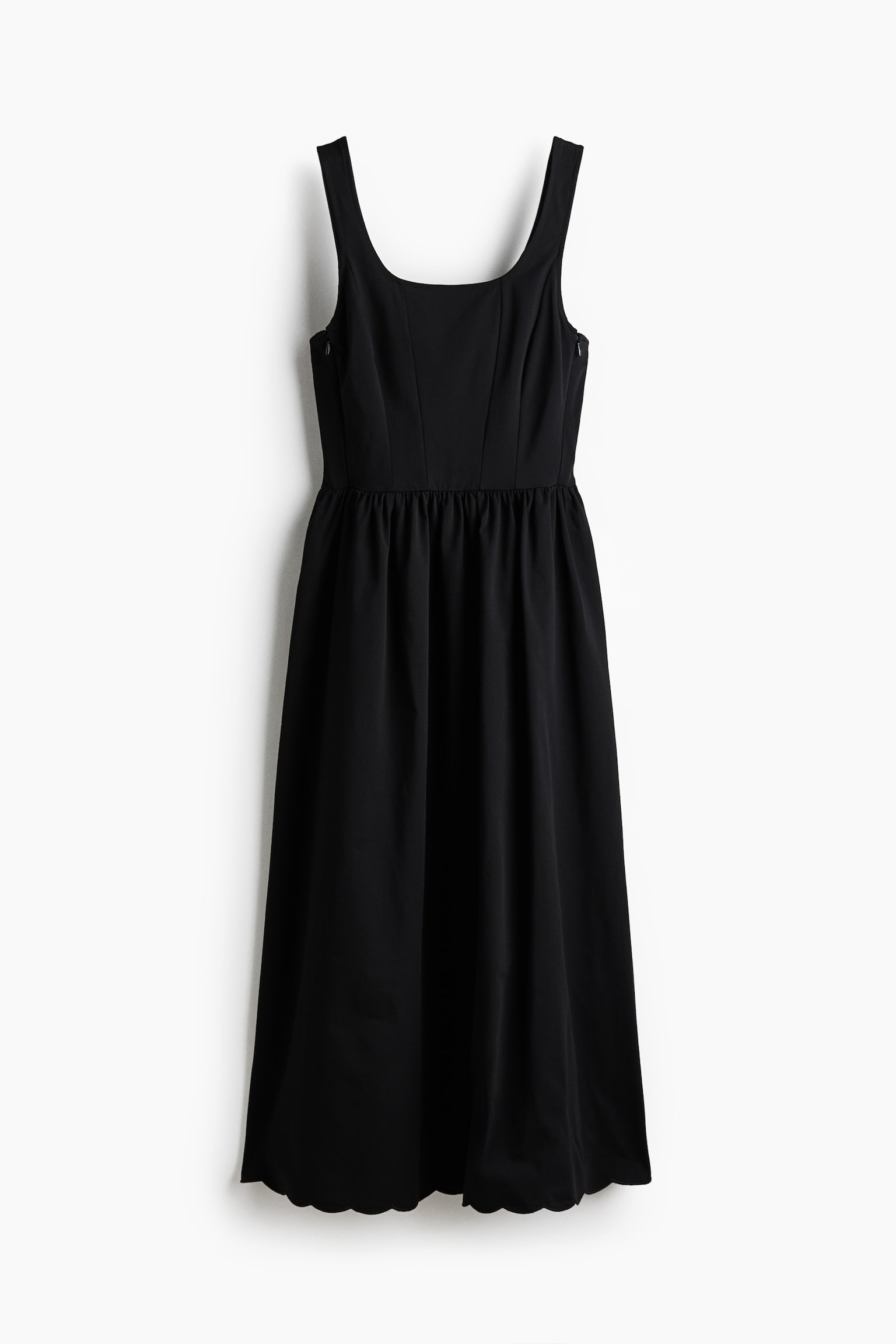 MAMA Flared-skirt nursing dress - Black - 2