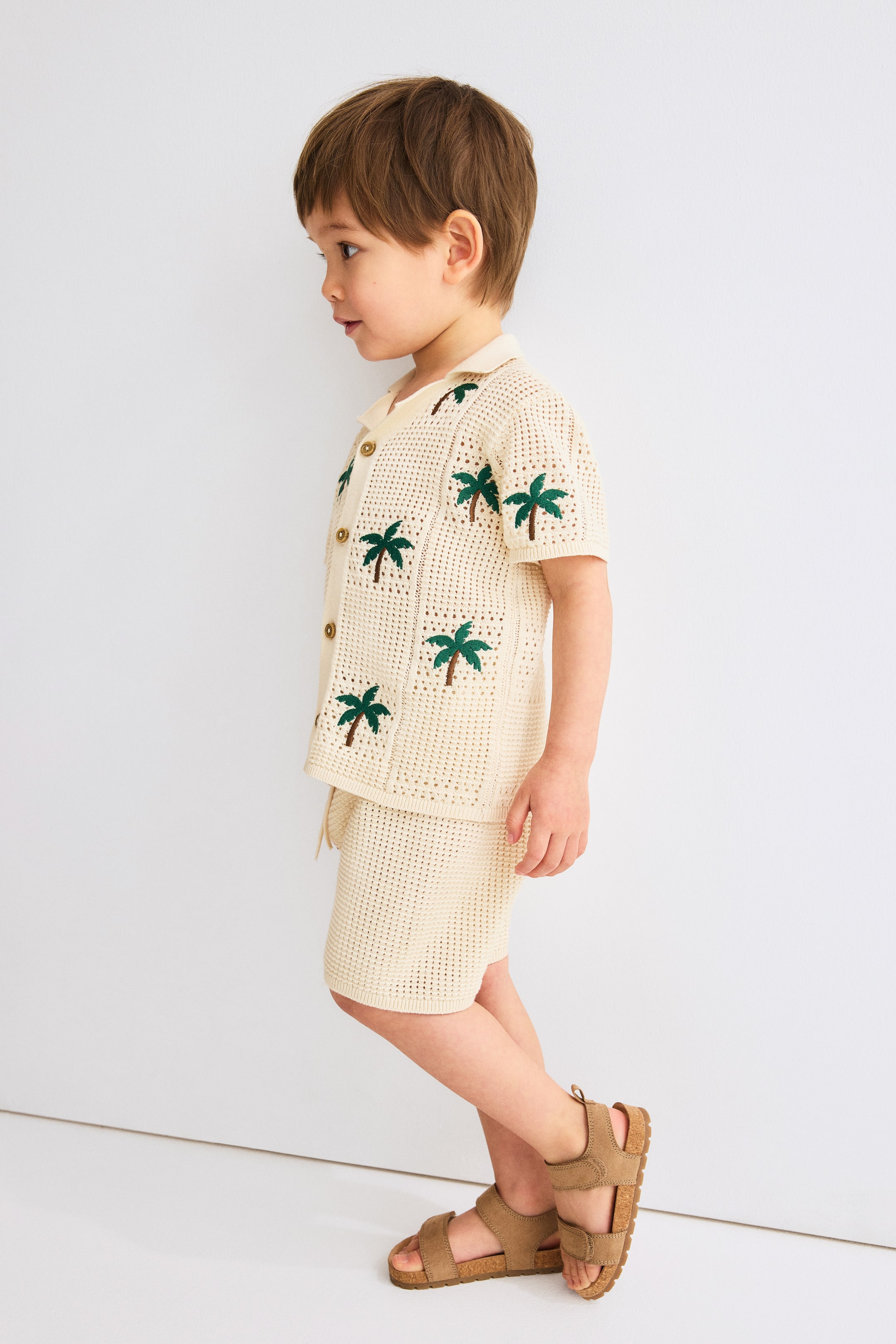 Детские топы H&M 2-Piece Hole-Knit Cotton Set — фото 3