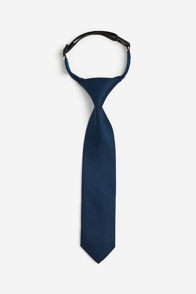 Bundet slips - Marineblå