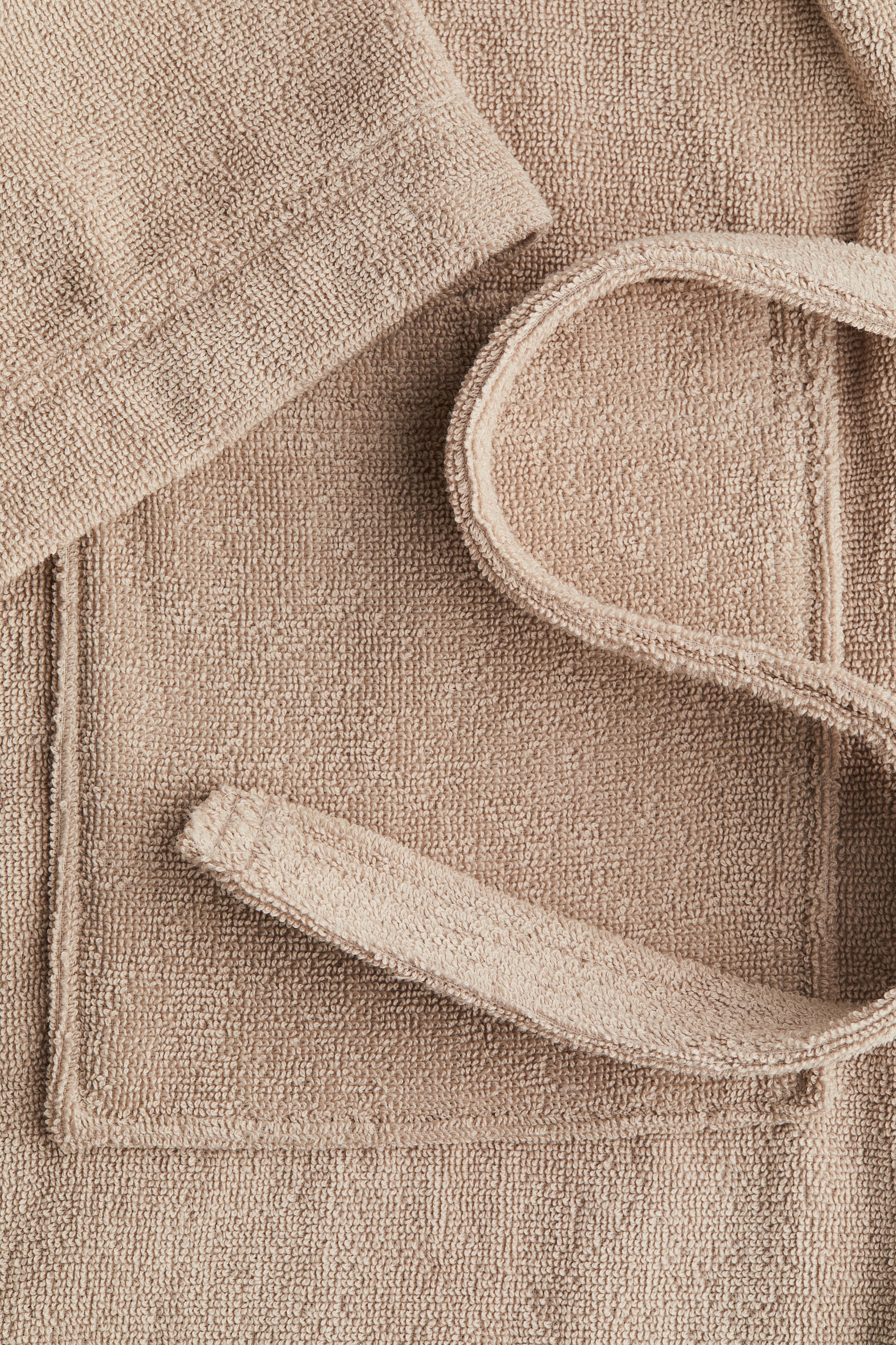 Cotton terry dressing gown