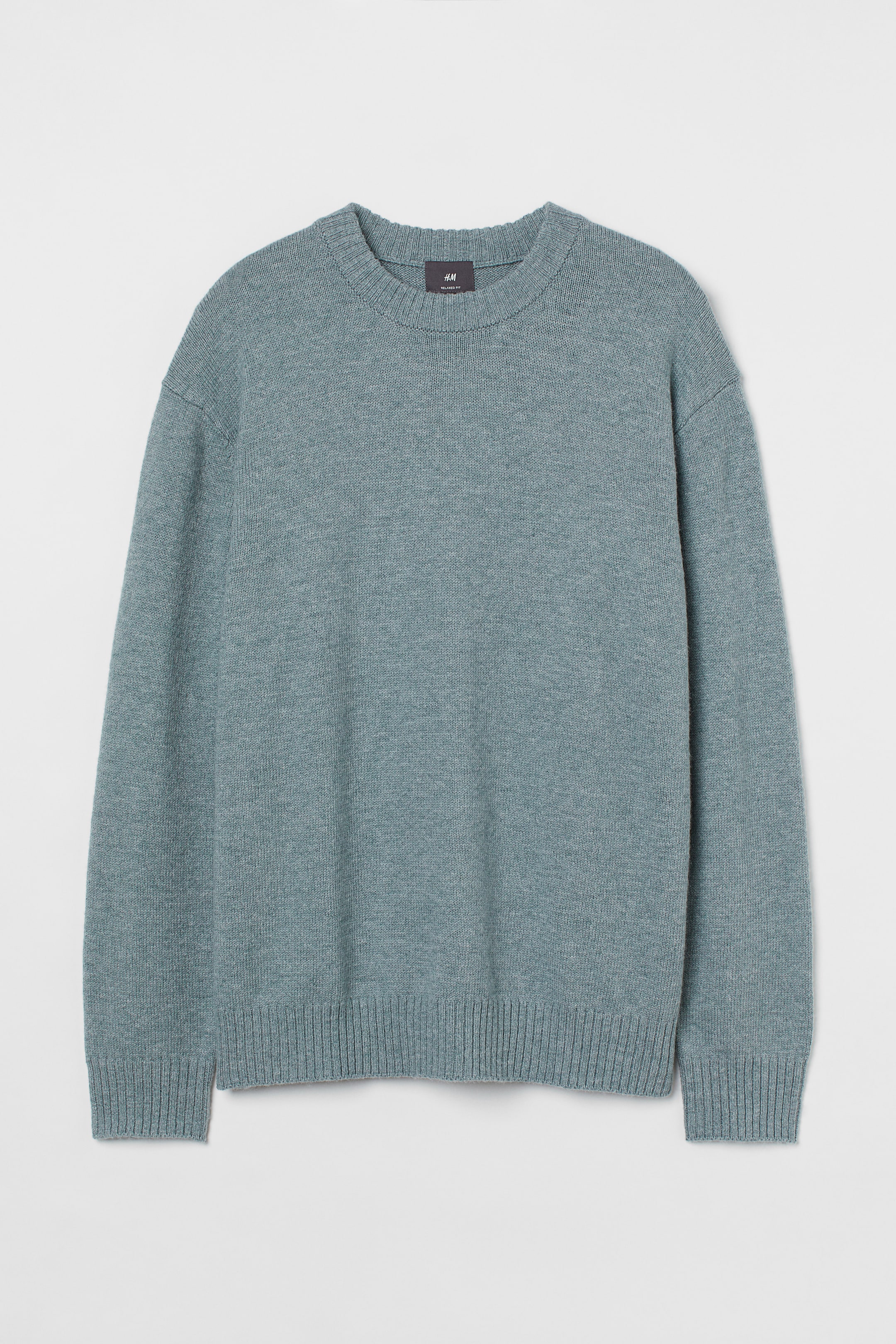 Relaxed Fit Fine-knit Sweater - Turquoise melange - Men | H&M US