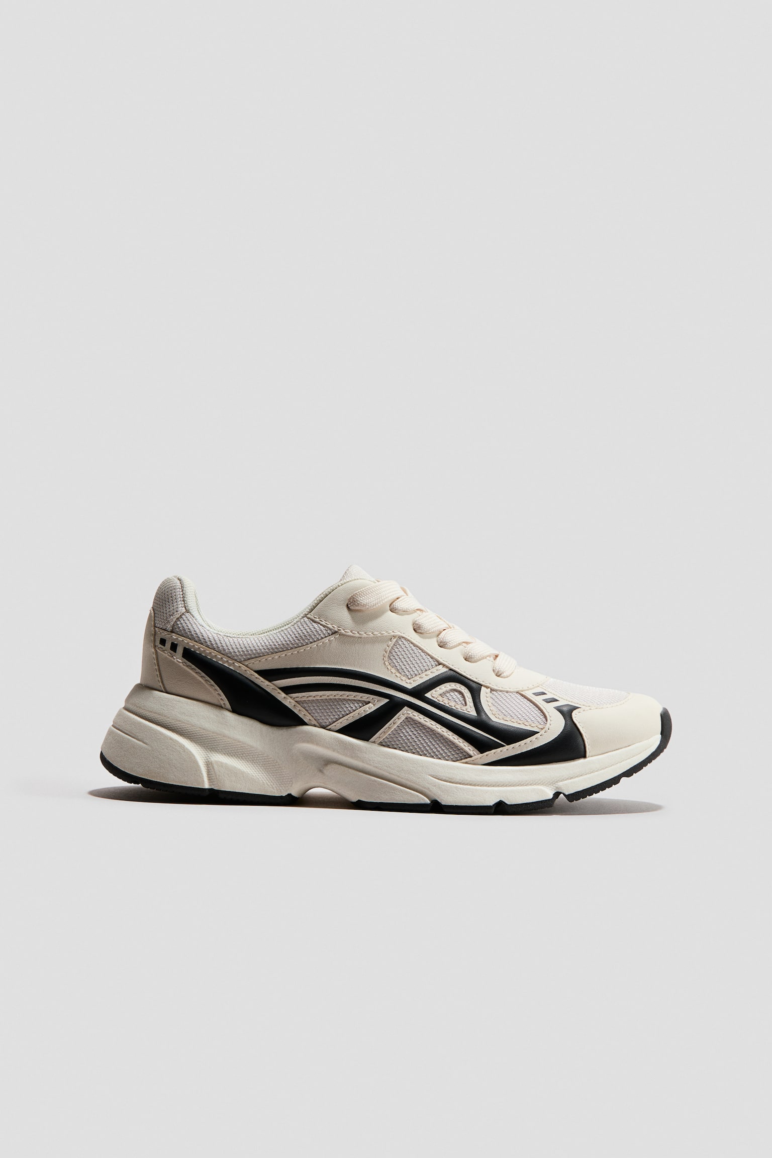 Sneakers - Roomwit/zwart