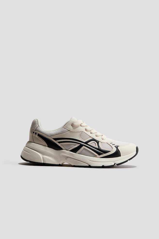 Sneakers - Cream/black - 1