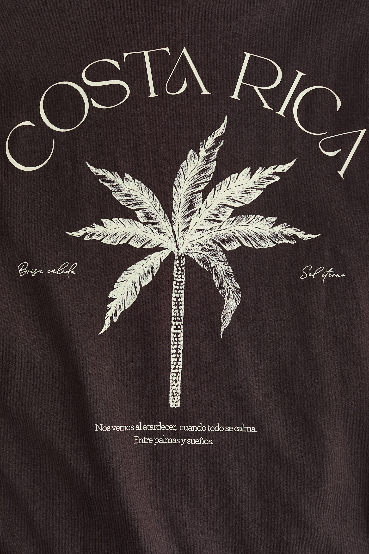 Playera oversized de punto - Café oscuro/Costa Rica/Gris jaspeado claro/New York - 4