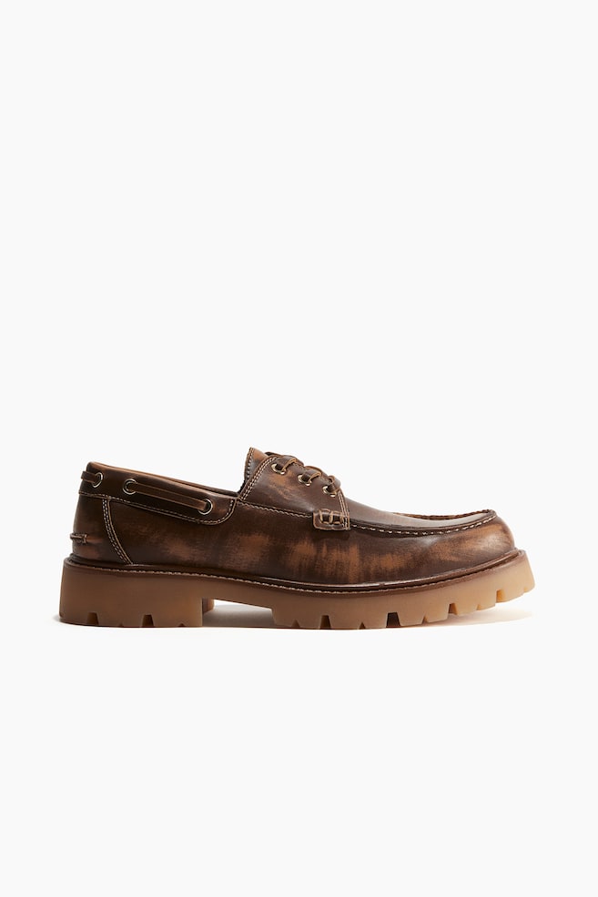 Chunky deck shoes - Brown - 1