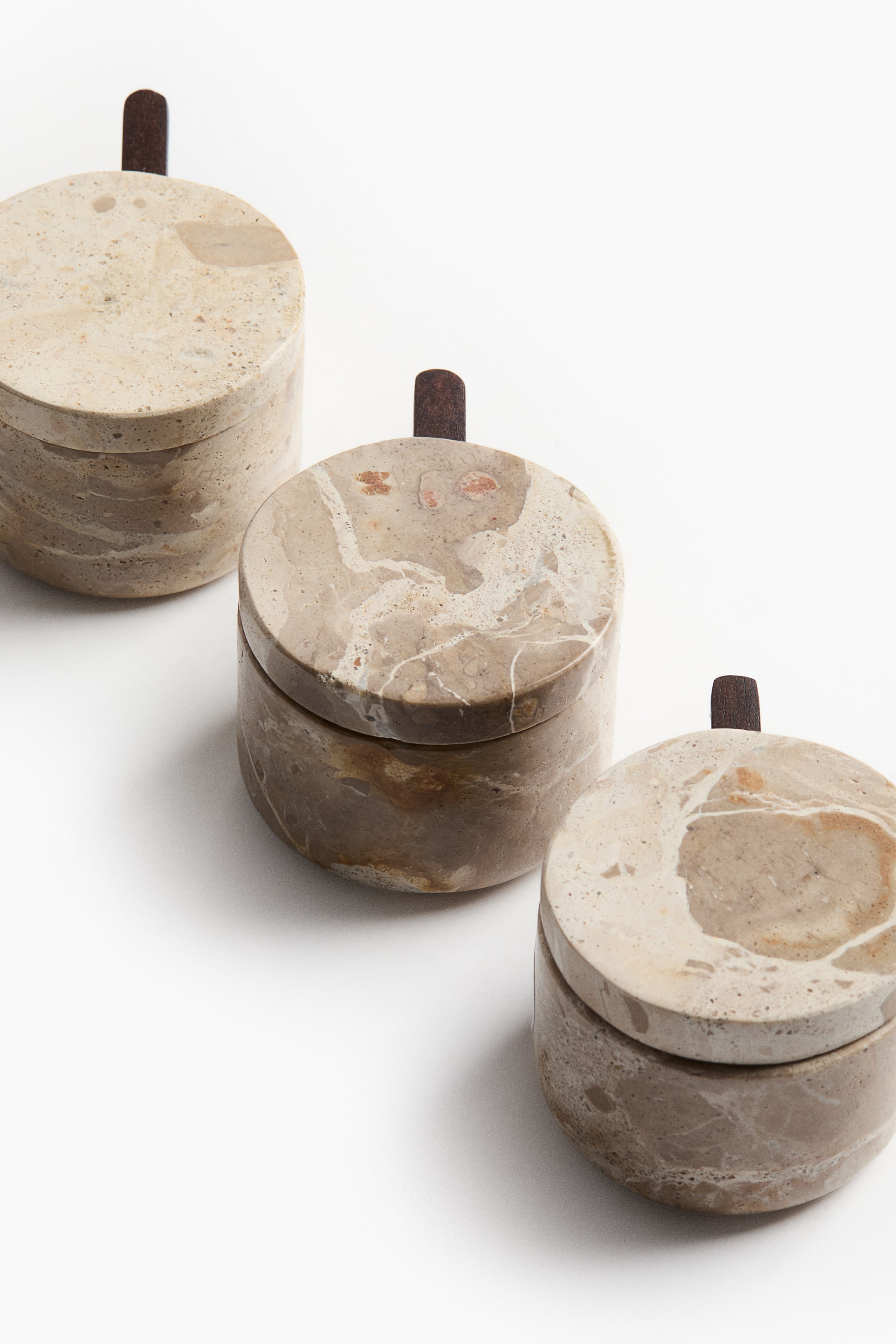 View larger image: Marble salt jar - Beige/Marbled - Home All | H&M GB 4