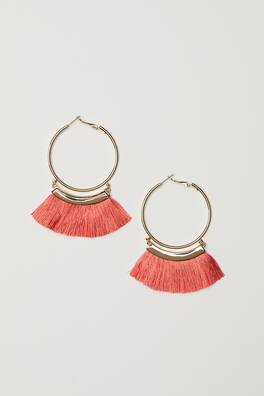 Boucles D'oreilles Pendantes à Pompons – Pierre De Panacée – Neuf Sans Boîte