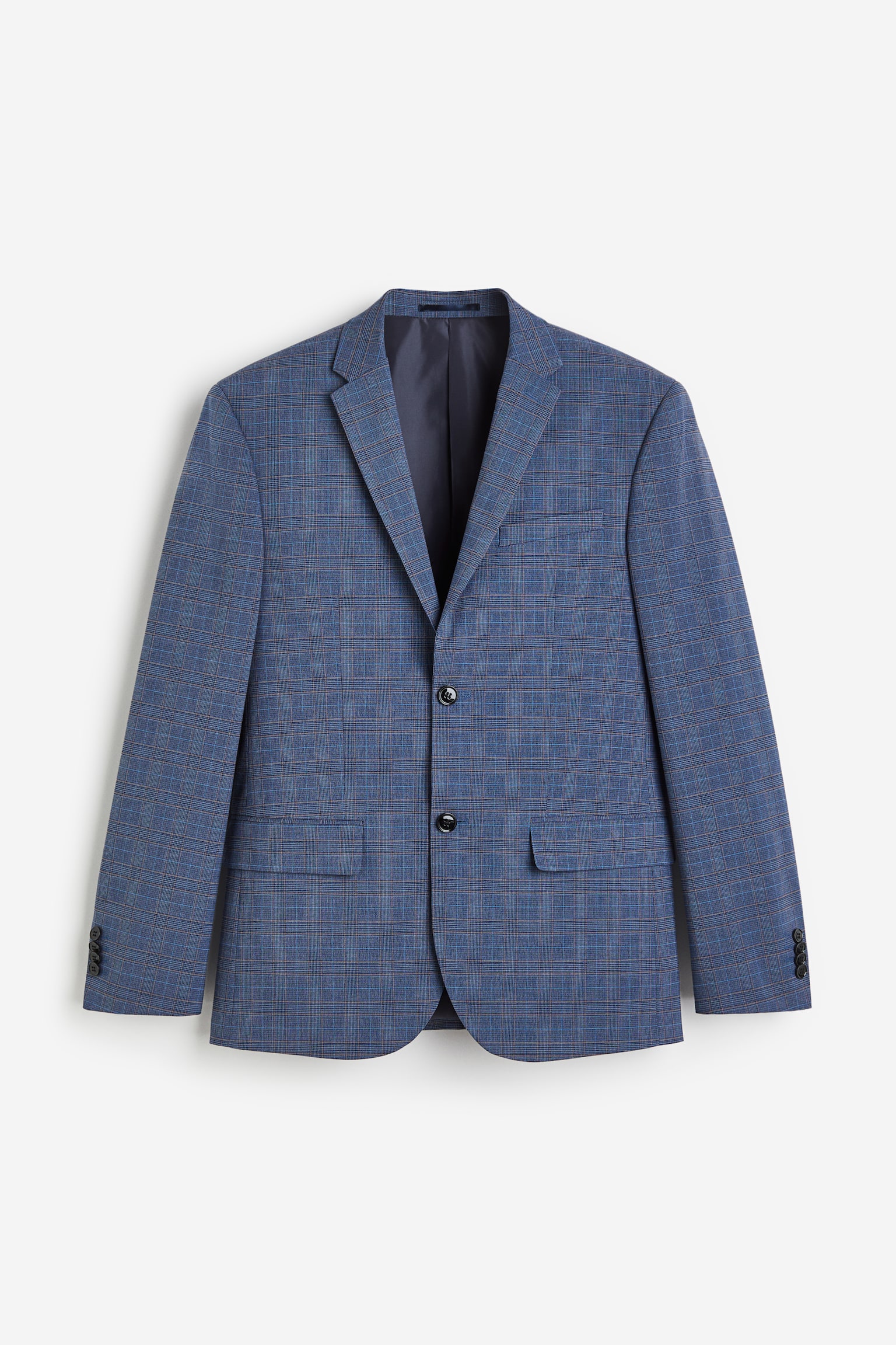 Slim Fit Jacket - Blue/Check - 2