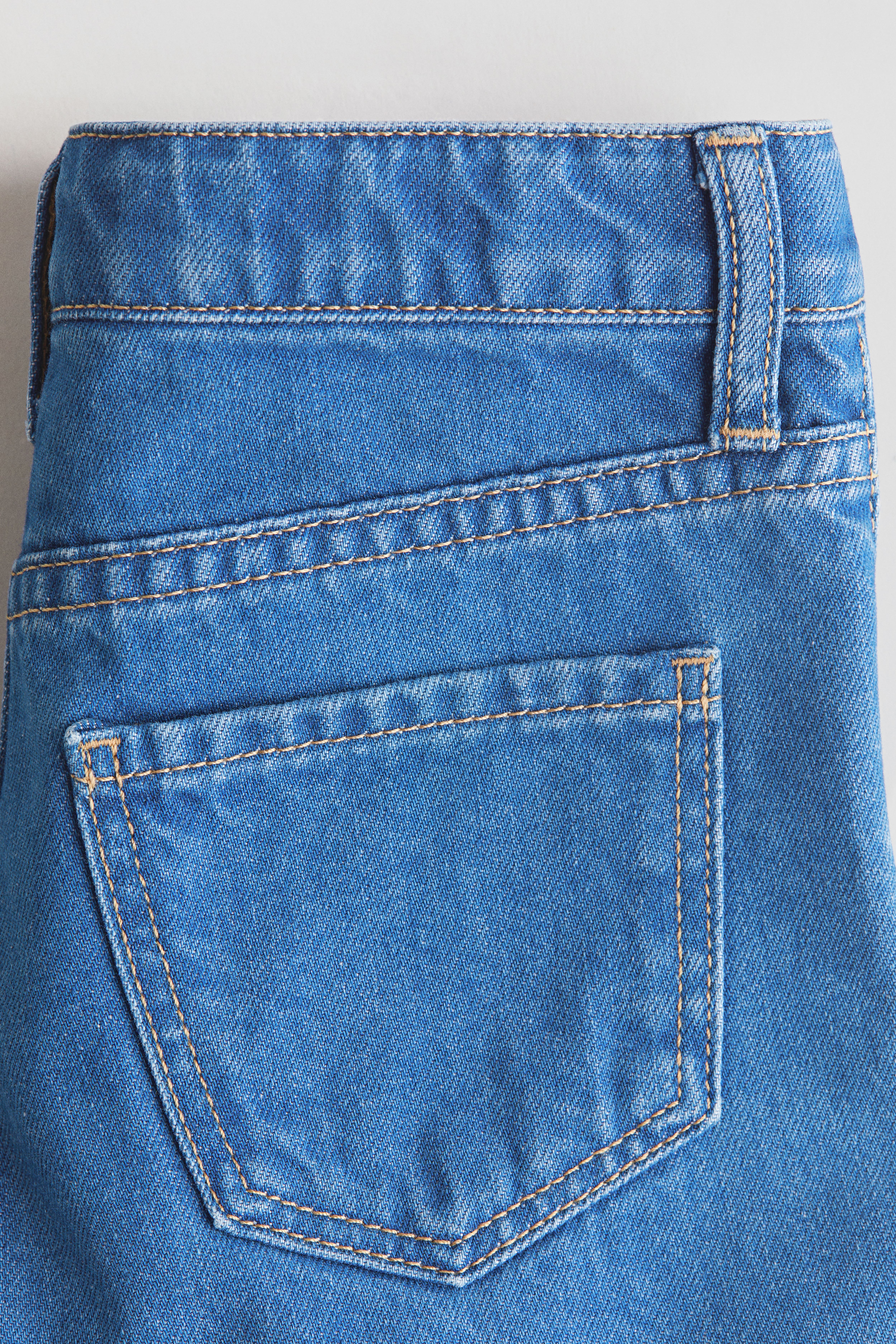 Embroidered-Detail Denim Shorts