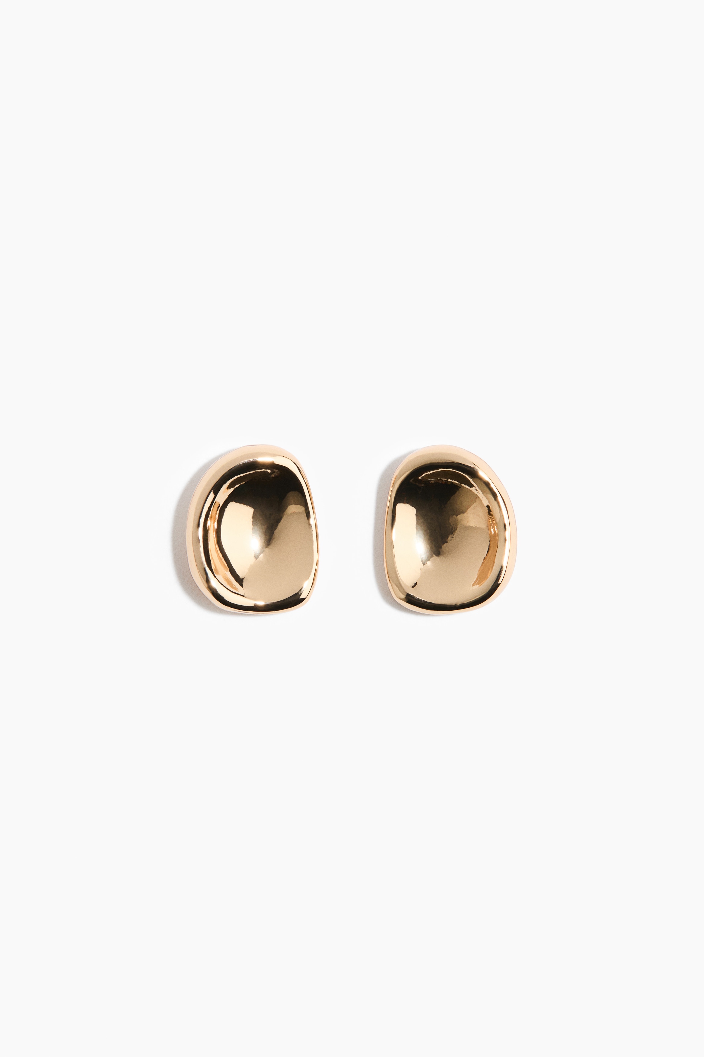 Stud Earrings - Gold-colored
