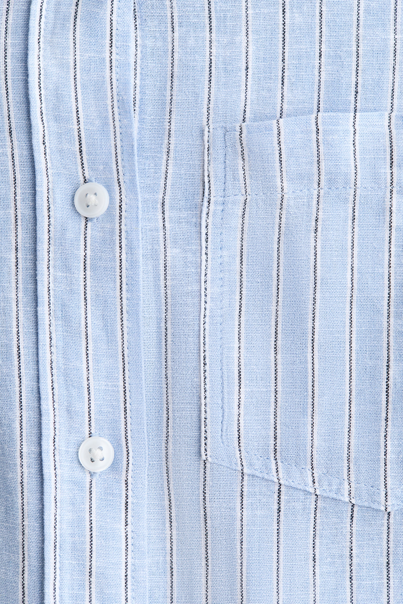 Linen-blend shirt - Light blue/Striped/Light pink/Striped/White/Light blue/Light purple/Black/Light beige - 2