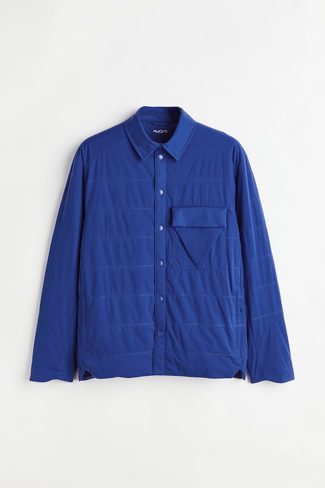 Giacca-camicia da outdoor - Blu acceso/Nero/Marrone chiaro - 1