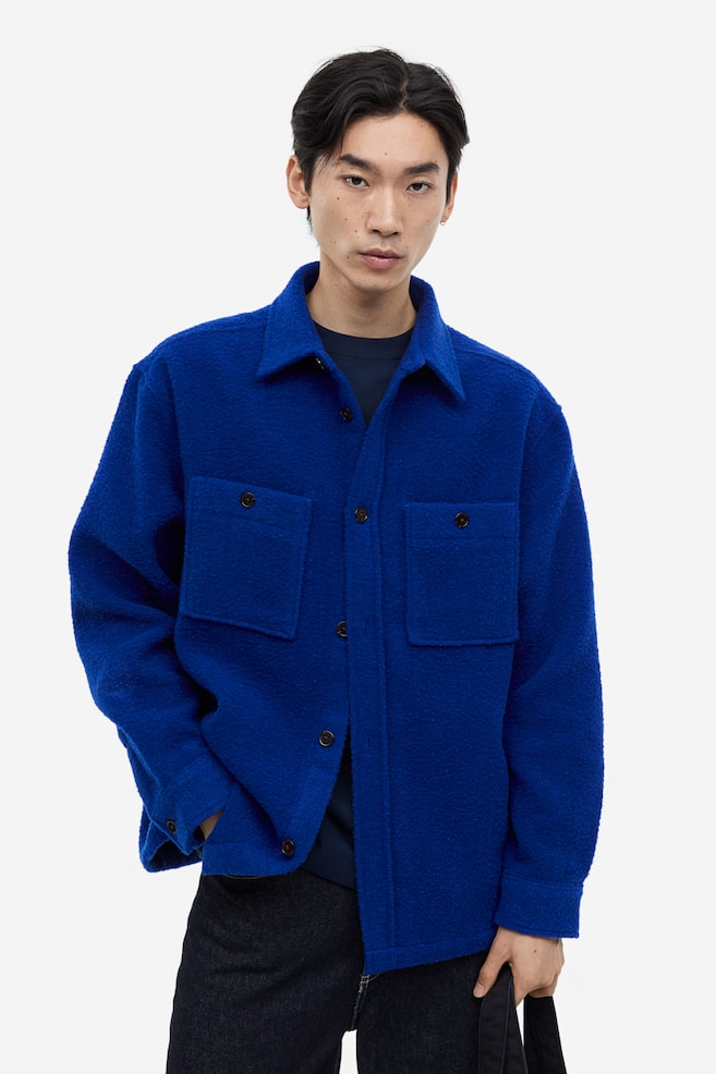Loose Fit Overshirt - Bright blue/Navy blue/Forest green - 7