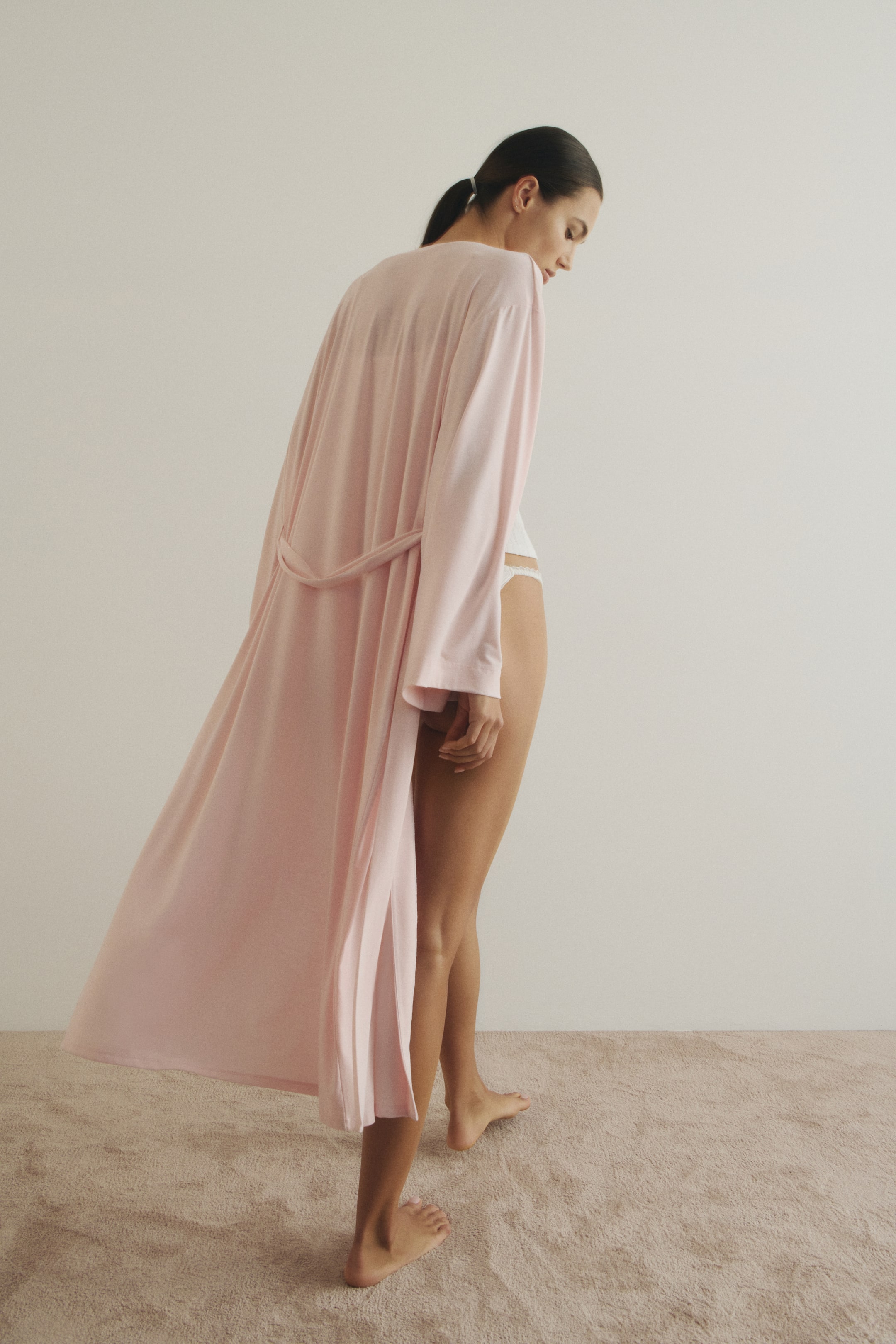 View larger image: Jersey Robe - Light pink - Ladies | H&M CA 1