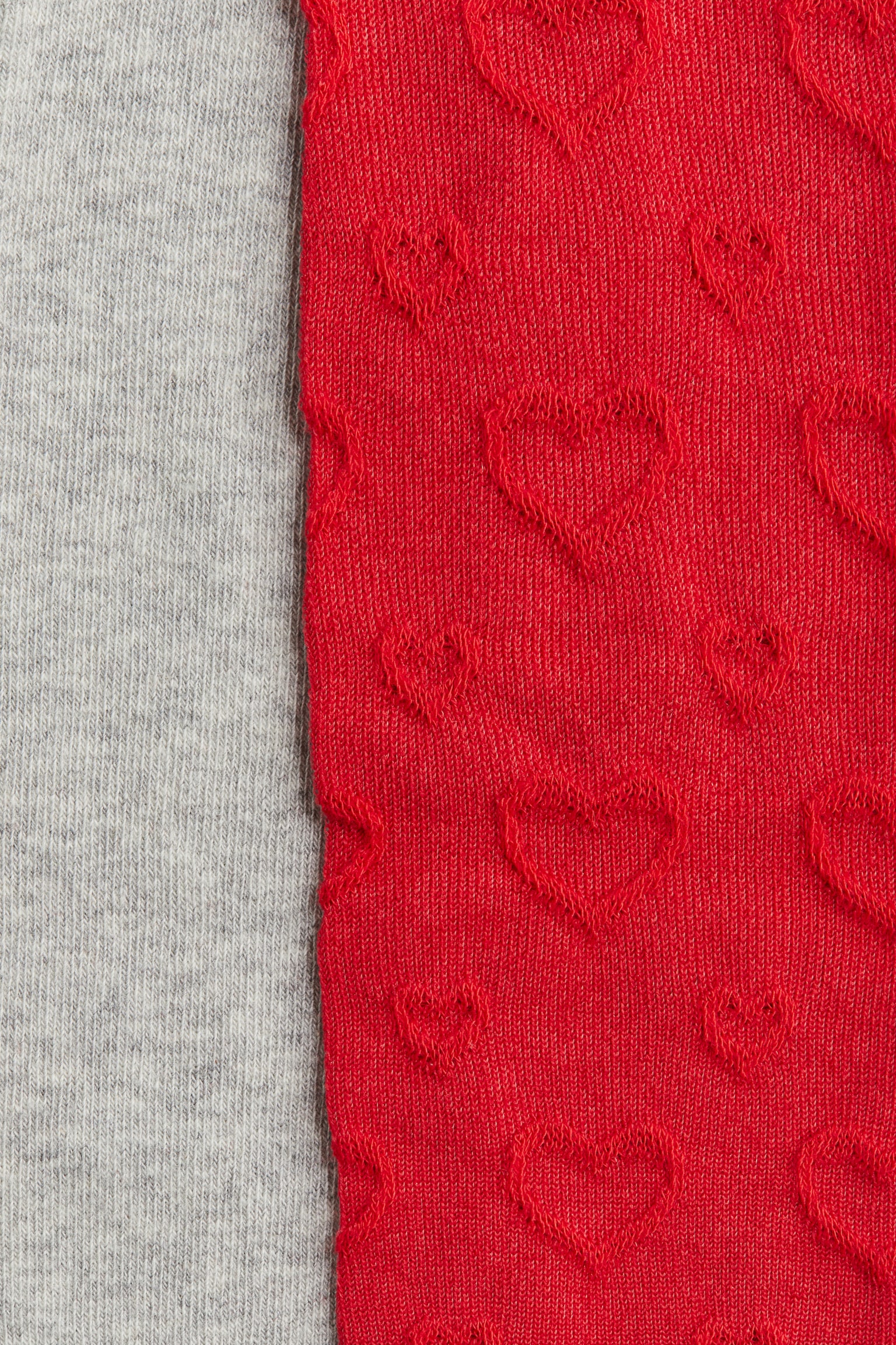 2-pack fine-knit tights - Red/Hearts/Cream/Black/Dark red/White/White/Hearts/Light blue/Light grey marl/Cream/Light pink - 2