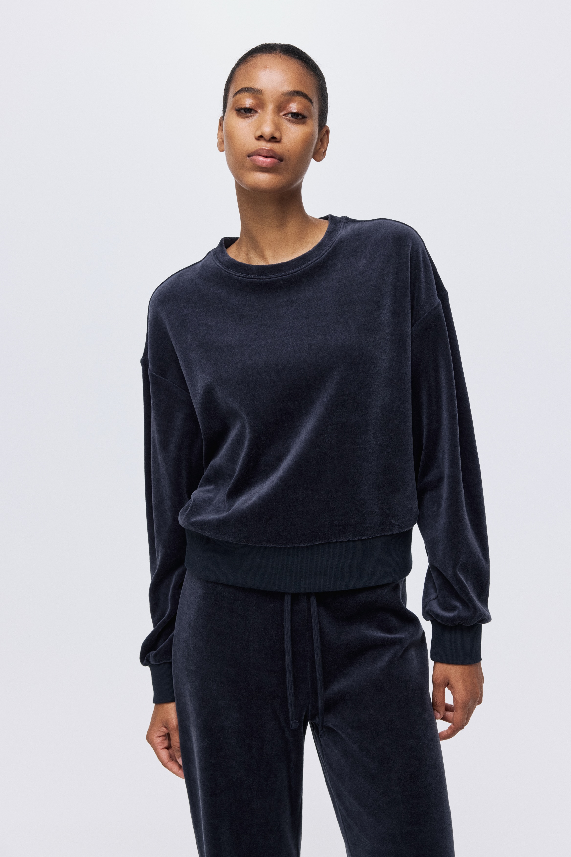 Velour sweatshirt