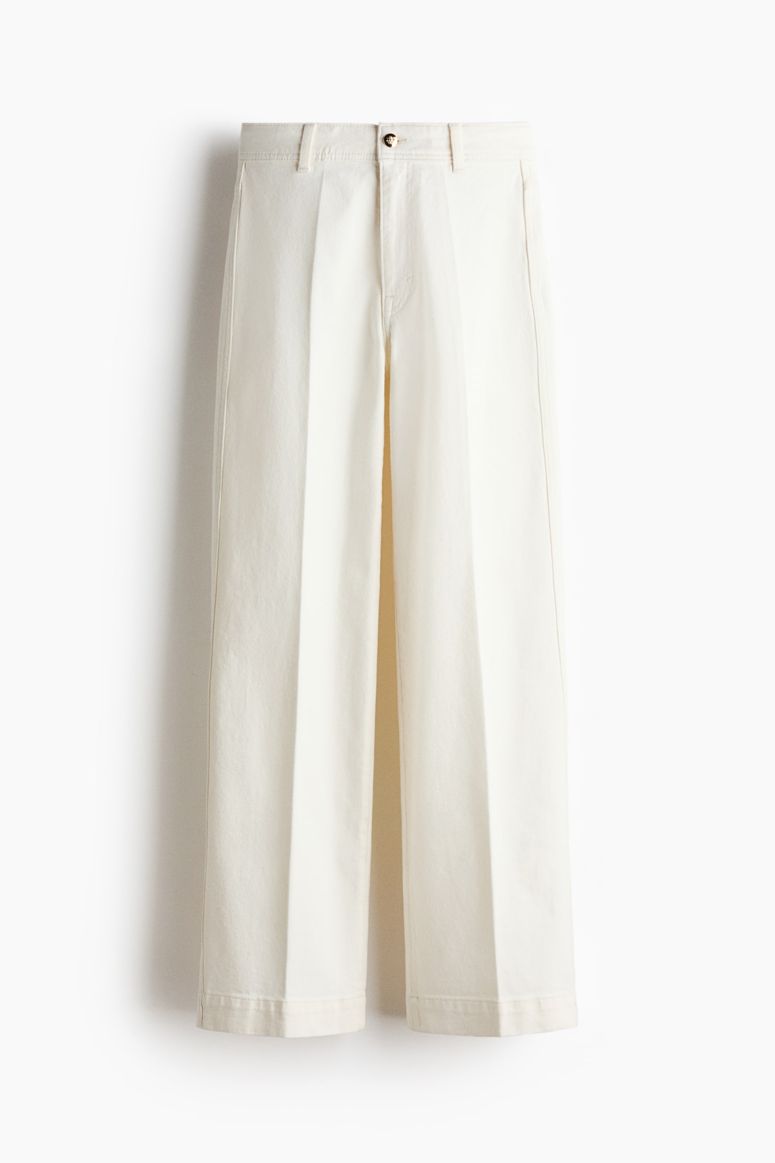 Wide High Jeans - Light beige - 2