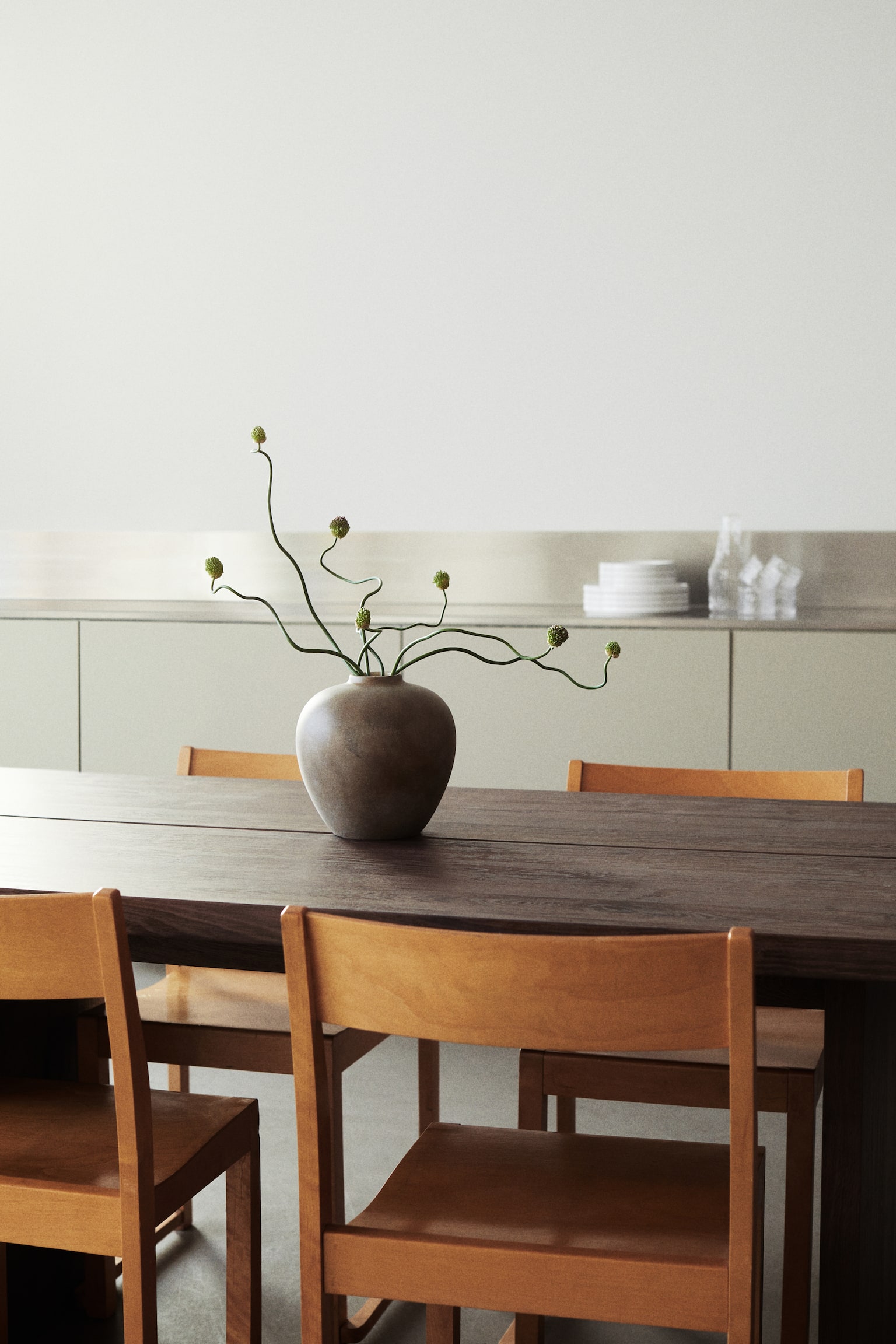 Grande Table À Manger - Mdf, Moka - 4