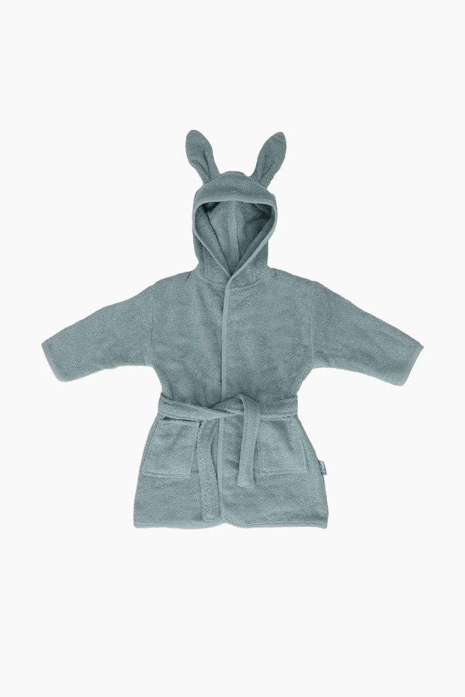 Terry Bathrobe 1-2 Years - Sea Green/Nougat/Biscuit/Wild Rose/Ash Green - 1