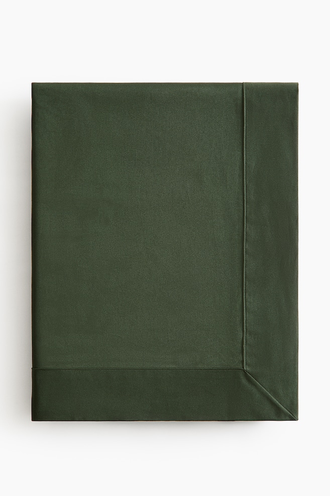 Damask tablecloth - Dark green/Light greige/White/Dusty yellow - 1