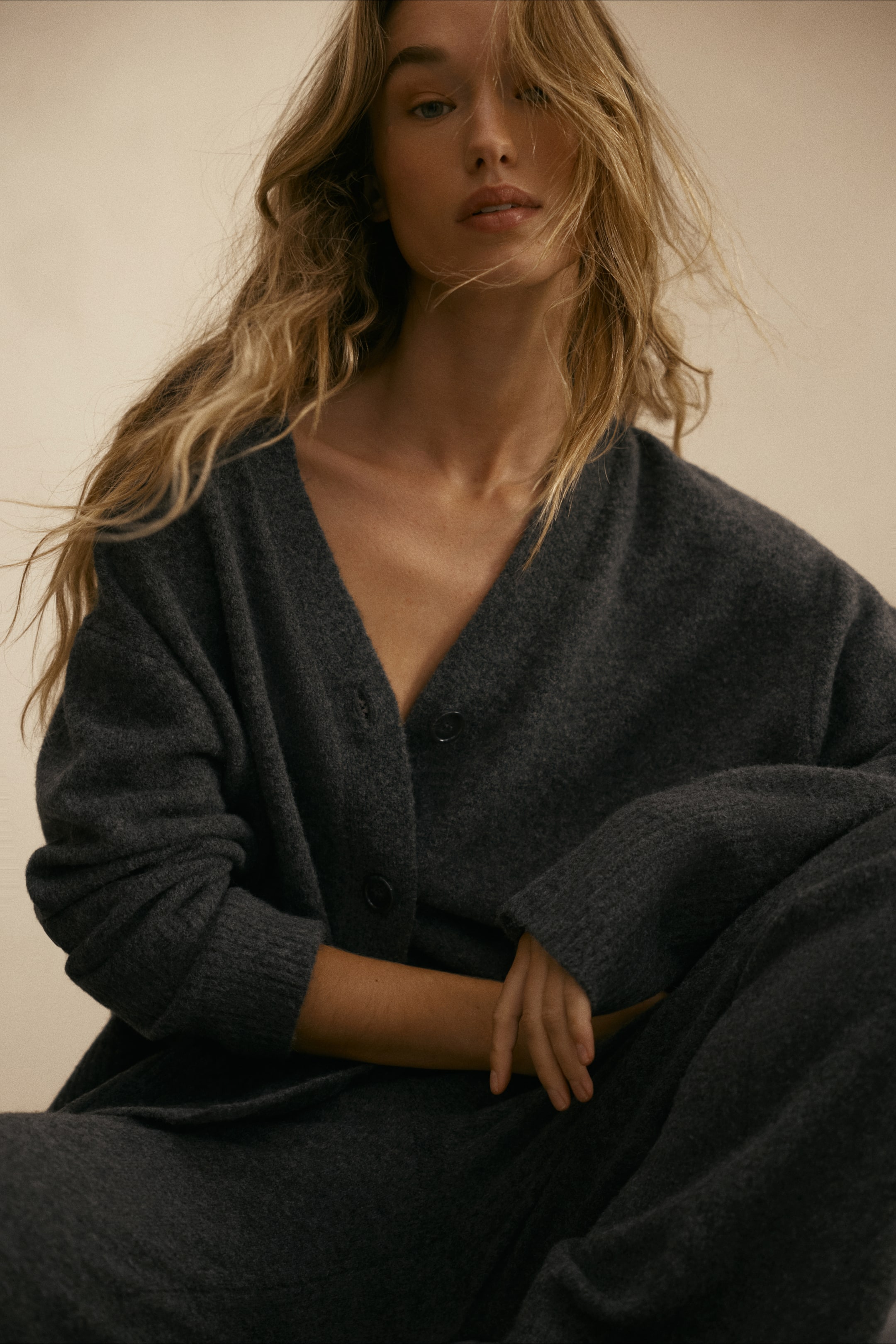 View larger image: Cardigan - Dark grey marl - Ladies | H&M 1