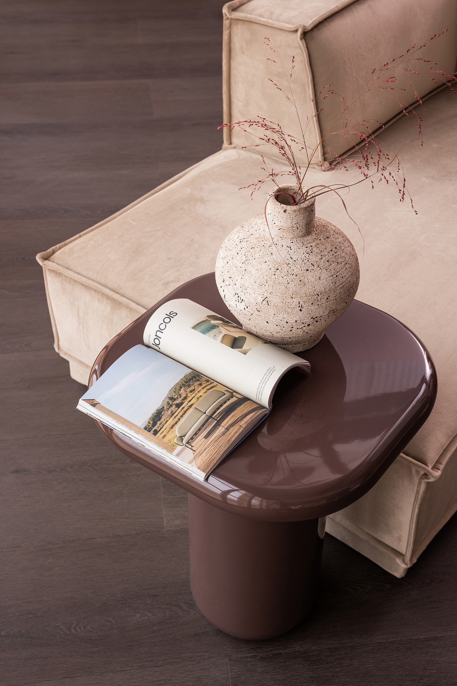 Stolik Pomocniczy Zava - Brązowy/Niebieski