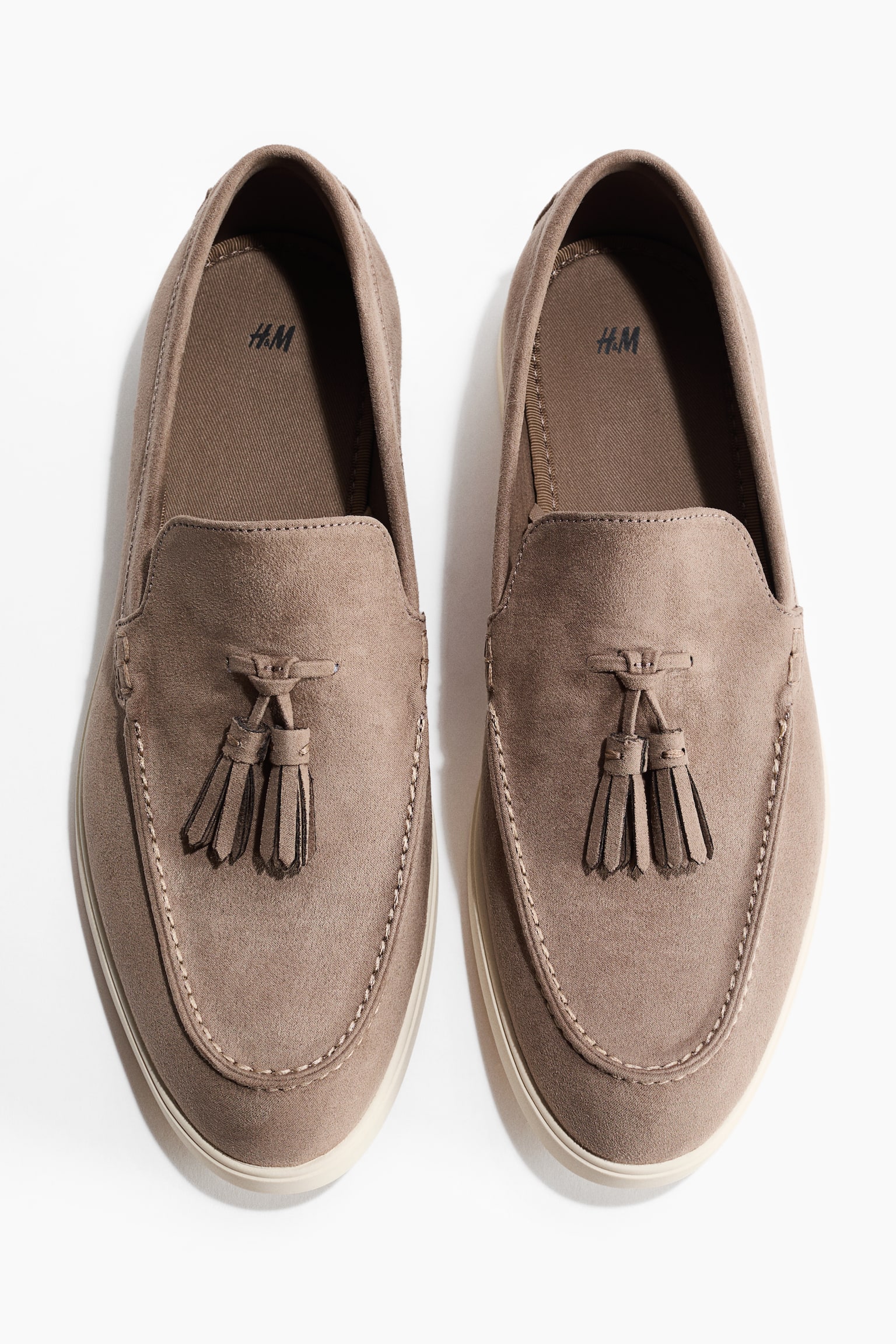 Tasseled loafers - Dark beige/Dark brown - 2