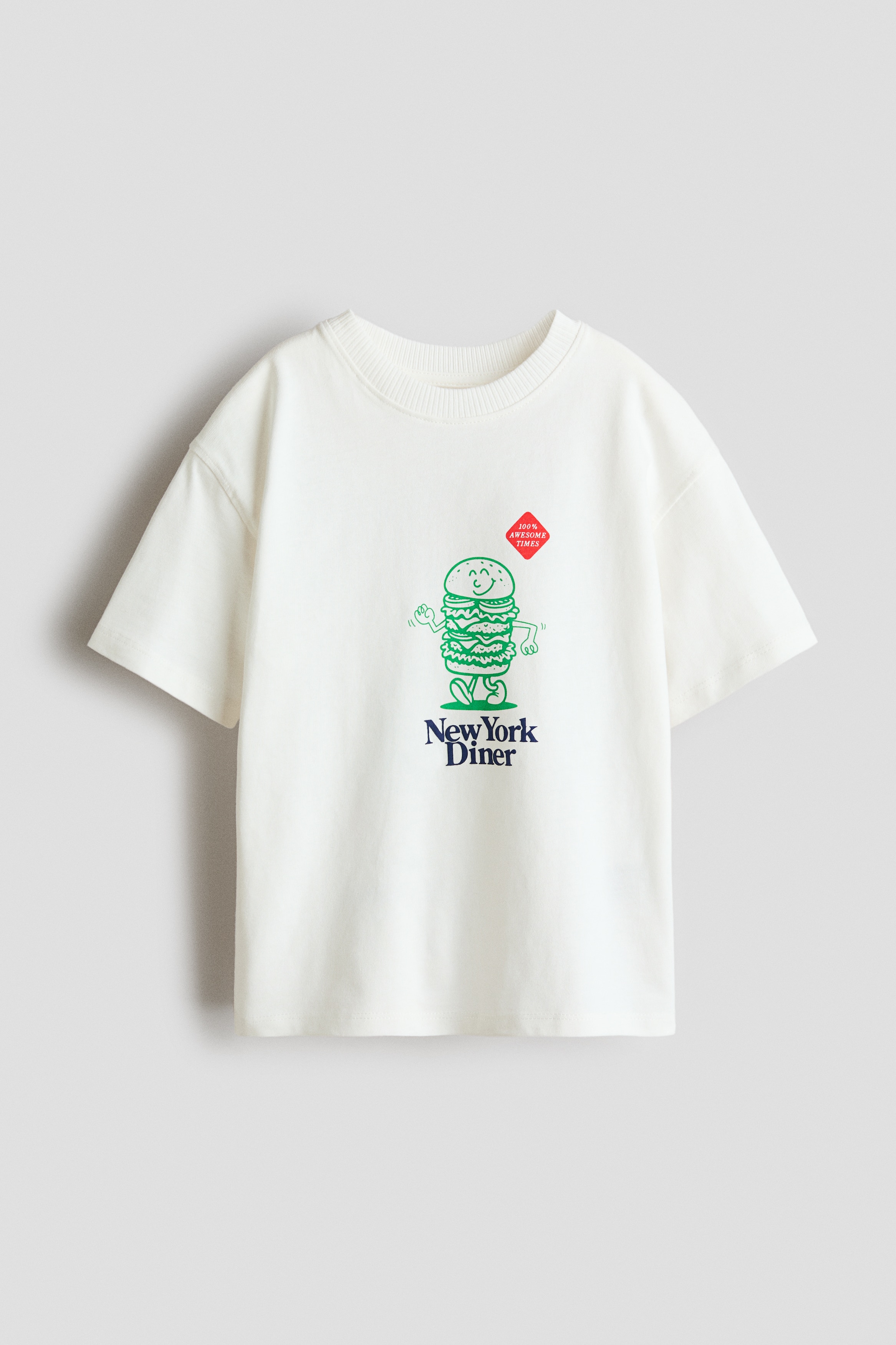 Printed T-Shirt - White/New York Diner/Black/NASA/Navy blue/sports/White/Fast Crew/White/Boston Garage Club/Dusty turquoise/Energy/Dark blue/Blue/striped/Dark peach/apple/Orange/dinosaur