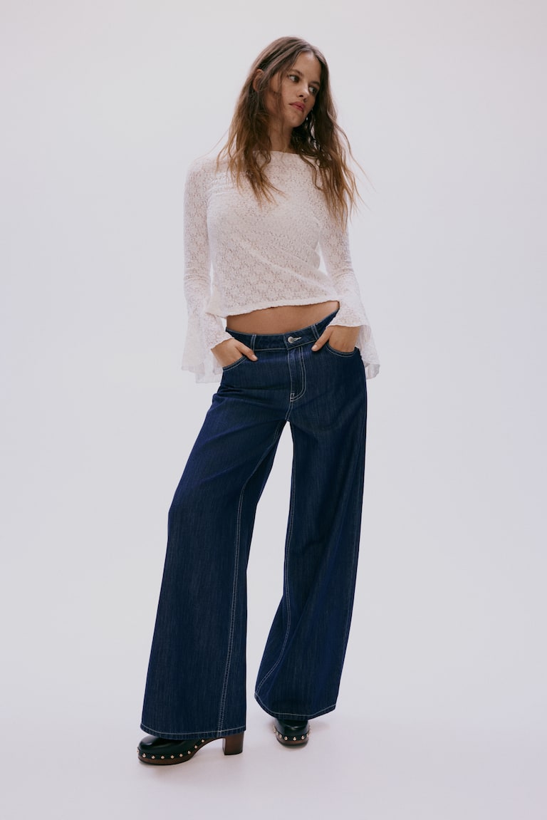 Wide Regular Waist Jeans