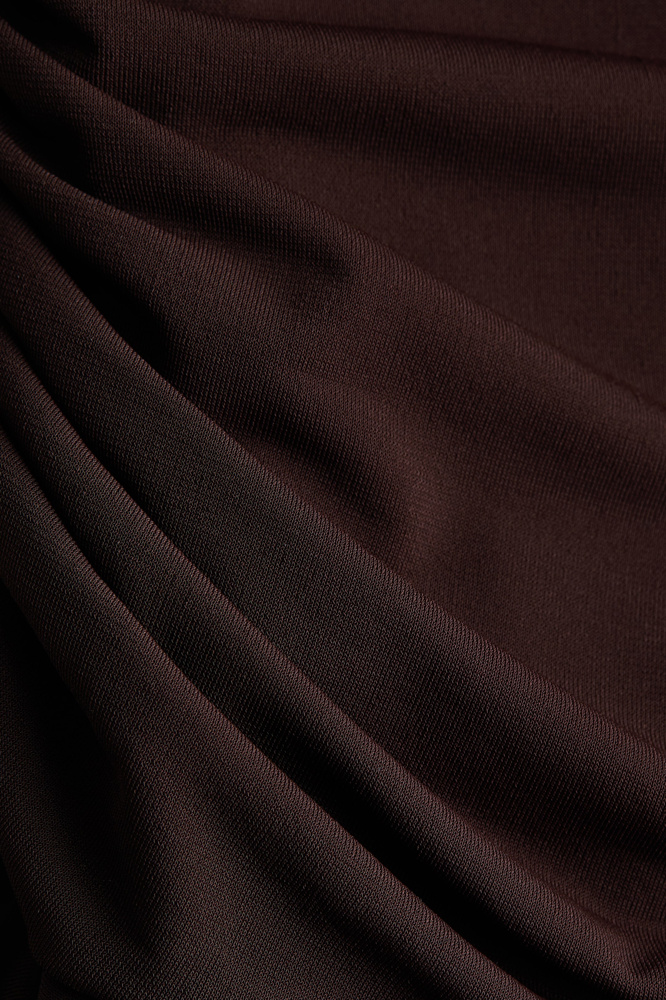 Draped Dress with Shoulder Pads