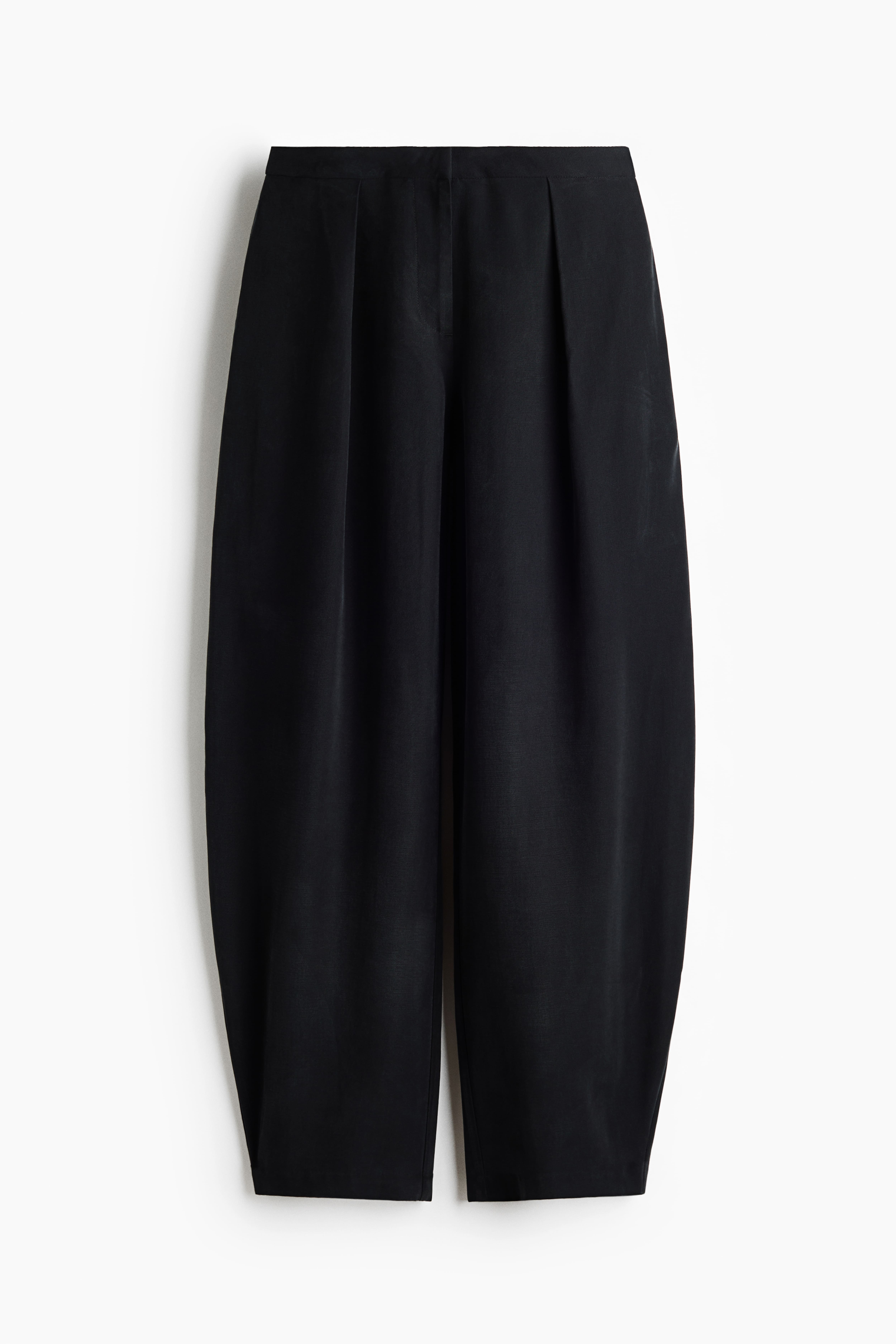 Pantalon tonneau en viscose mélangée