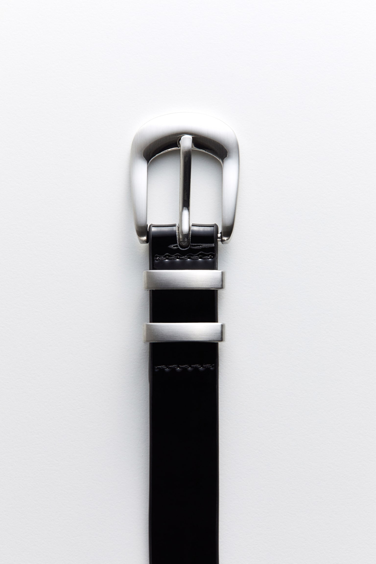 Leather belt - Black - 1